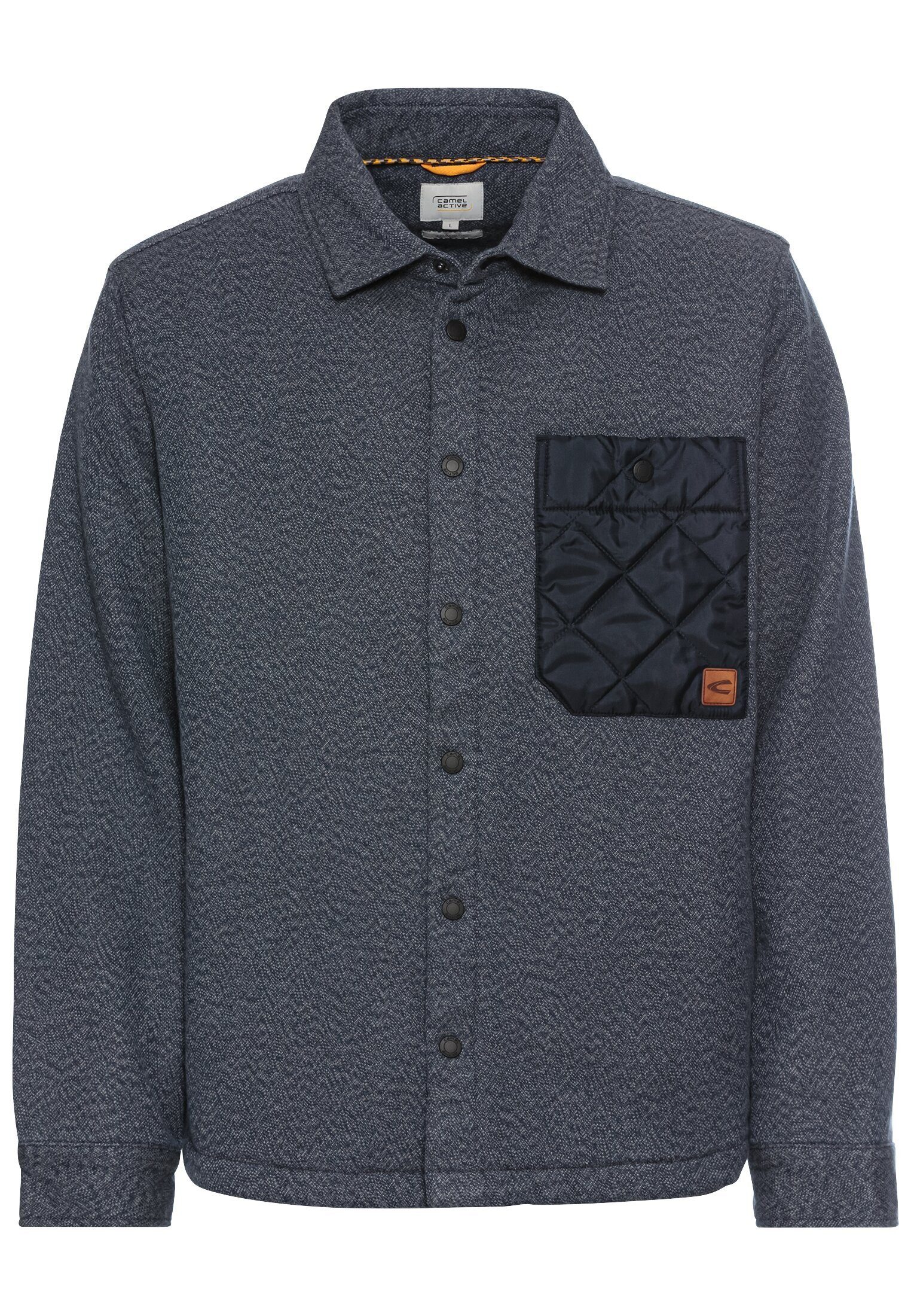 camel active Langarmhemd Overshirt aus reiner Baumwolle günstig online kaufen