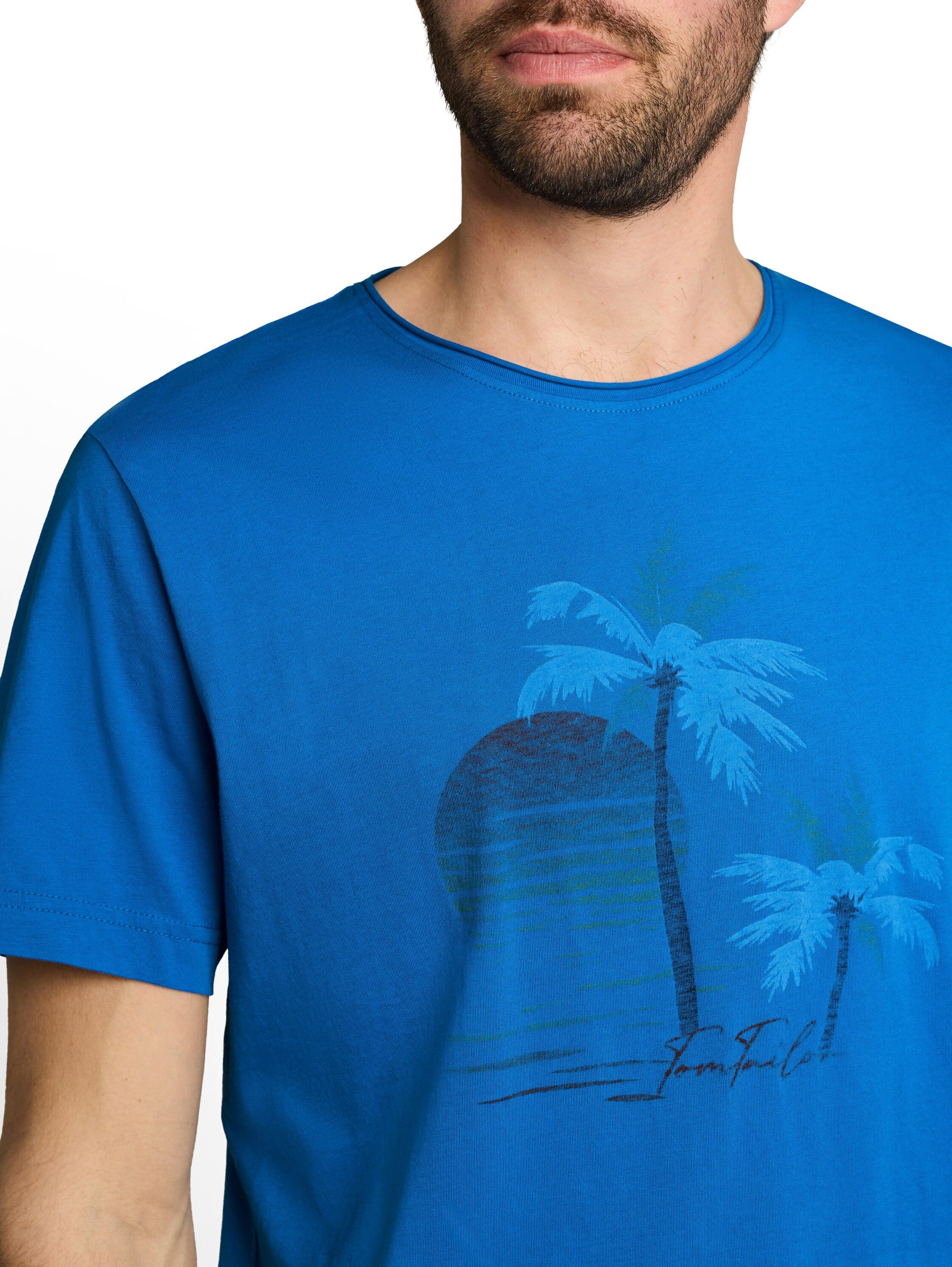 TOM TAILOR Rundhalsshirt Sommershirt mit Print