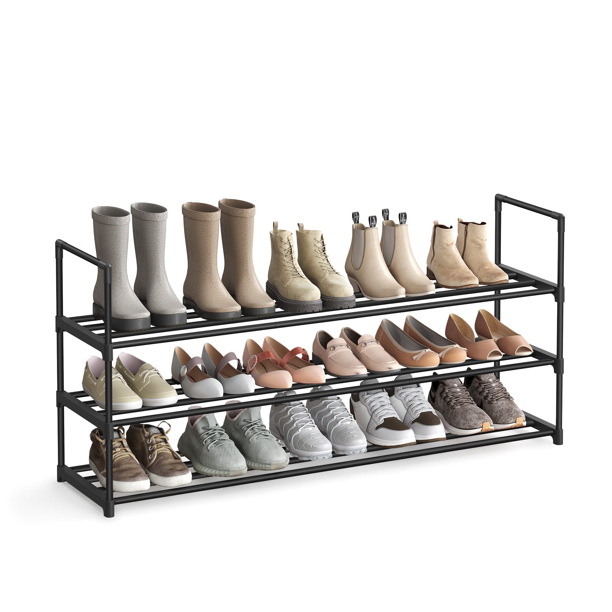 SONGMICS Schuhregal Schuhregal, Schuhregal mit 3 günstig online kaufen