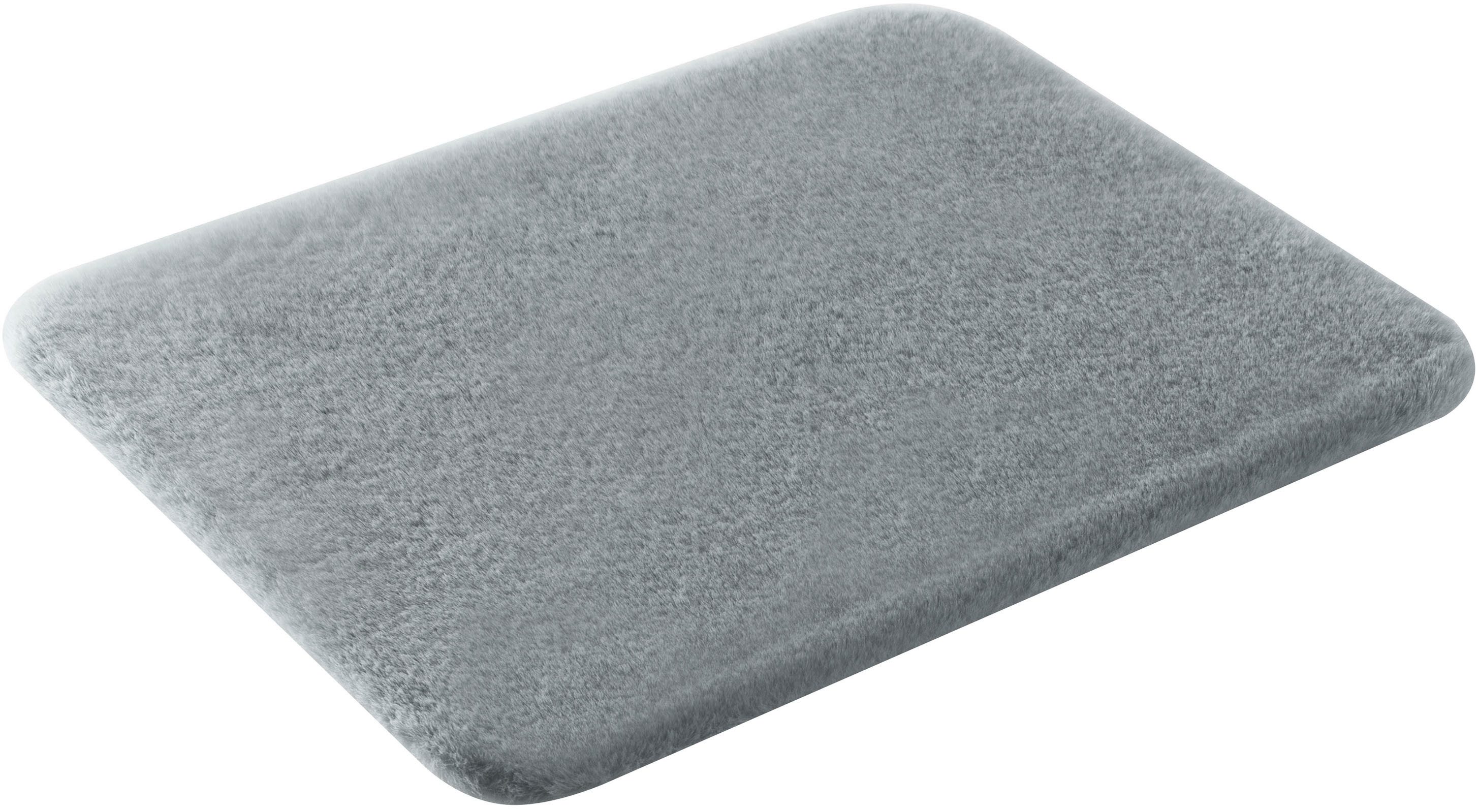 my home Badematte Valeria, Kaninchenfell-Haptik, Höhe 20 mm, rutschhemmend günstig online kaufen