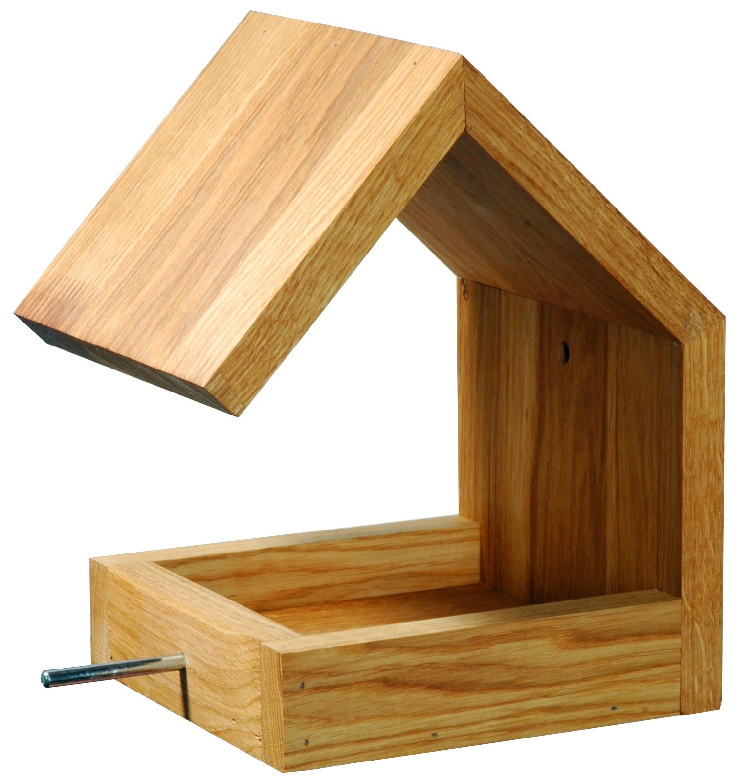 LUXUS-VOGELHAUS Futterhaus Vogelhaus "Bauhaus III", Eiche, natur