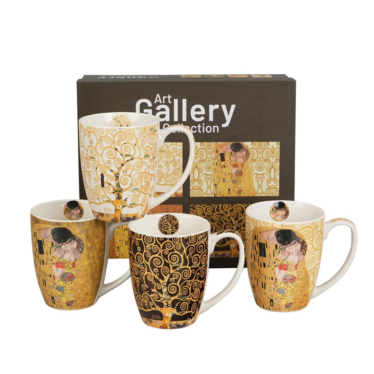 Duo-Gift Tasse Klimt 4er Set Classic Porzellan 0,36 L, 1-tlg.