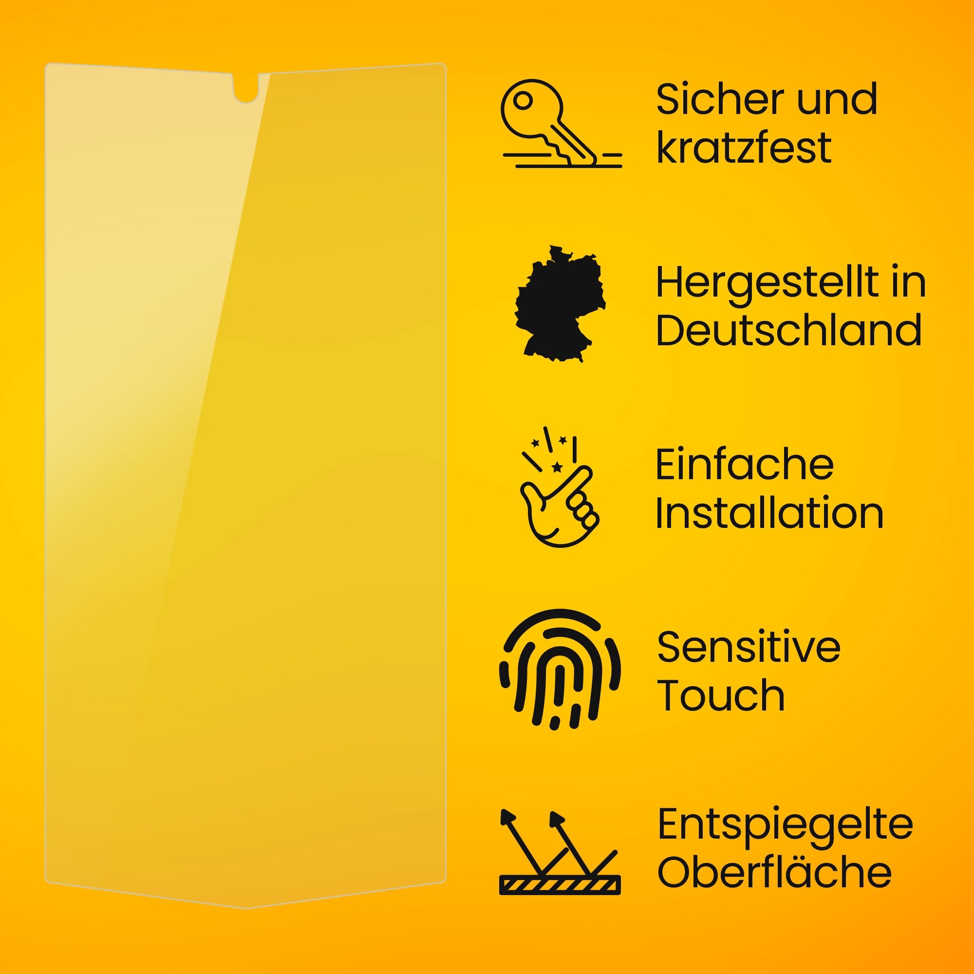 atFoliX Schutzfolie für Vertu Agent Q, (3 Folien), Entspiegelnd und stoßdämpfend