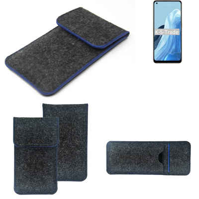 K-S-Trade Handyhülle für Oppo Reno7 4G, Handy-Hülle Schutz-Hülle Filztasche Pouch Tasche Case Sleeve
