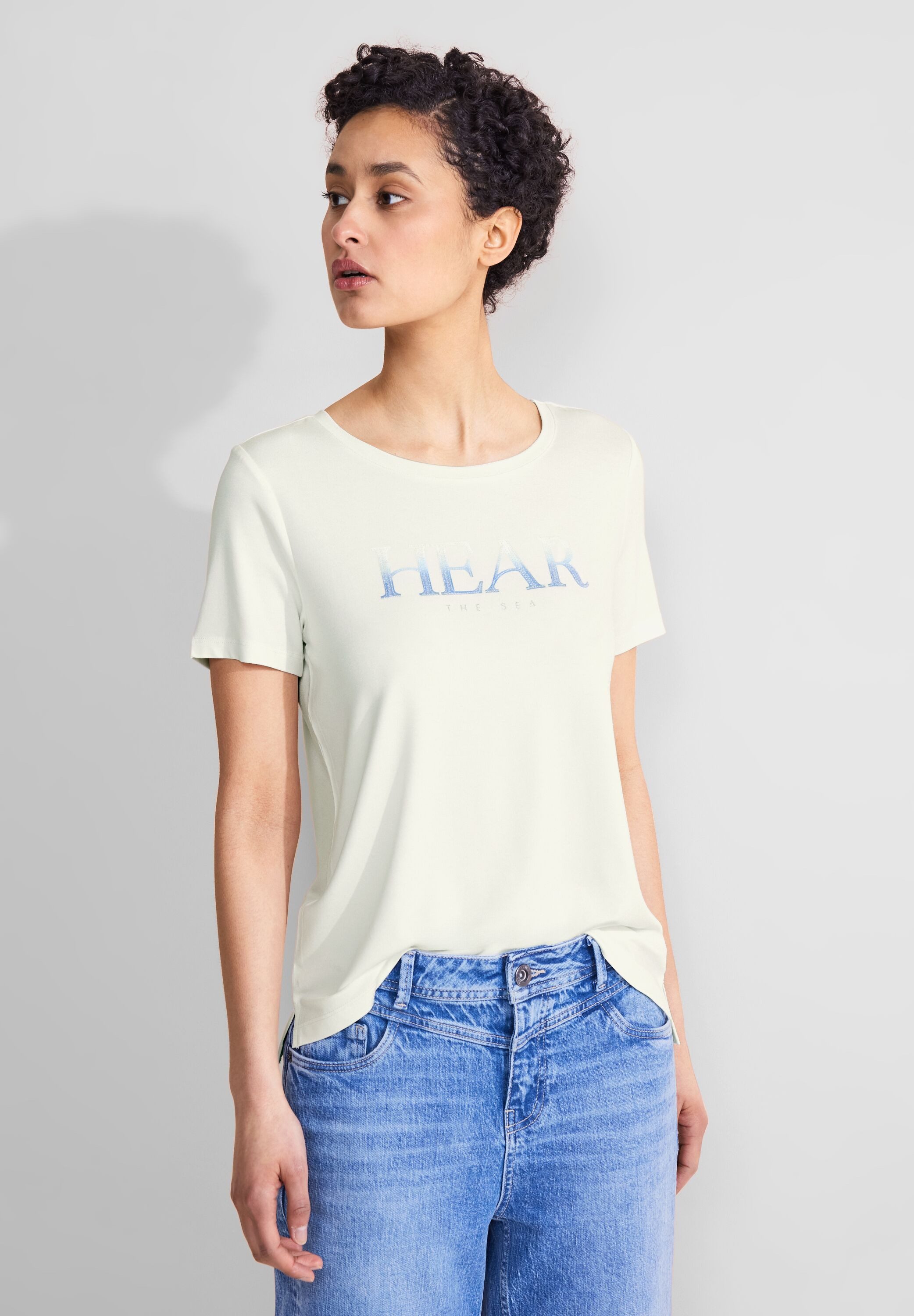STREET ONE T-Shirt mit Pailetten-Print günstig online kaufen