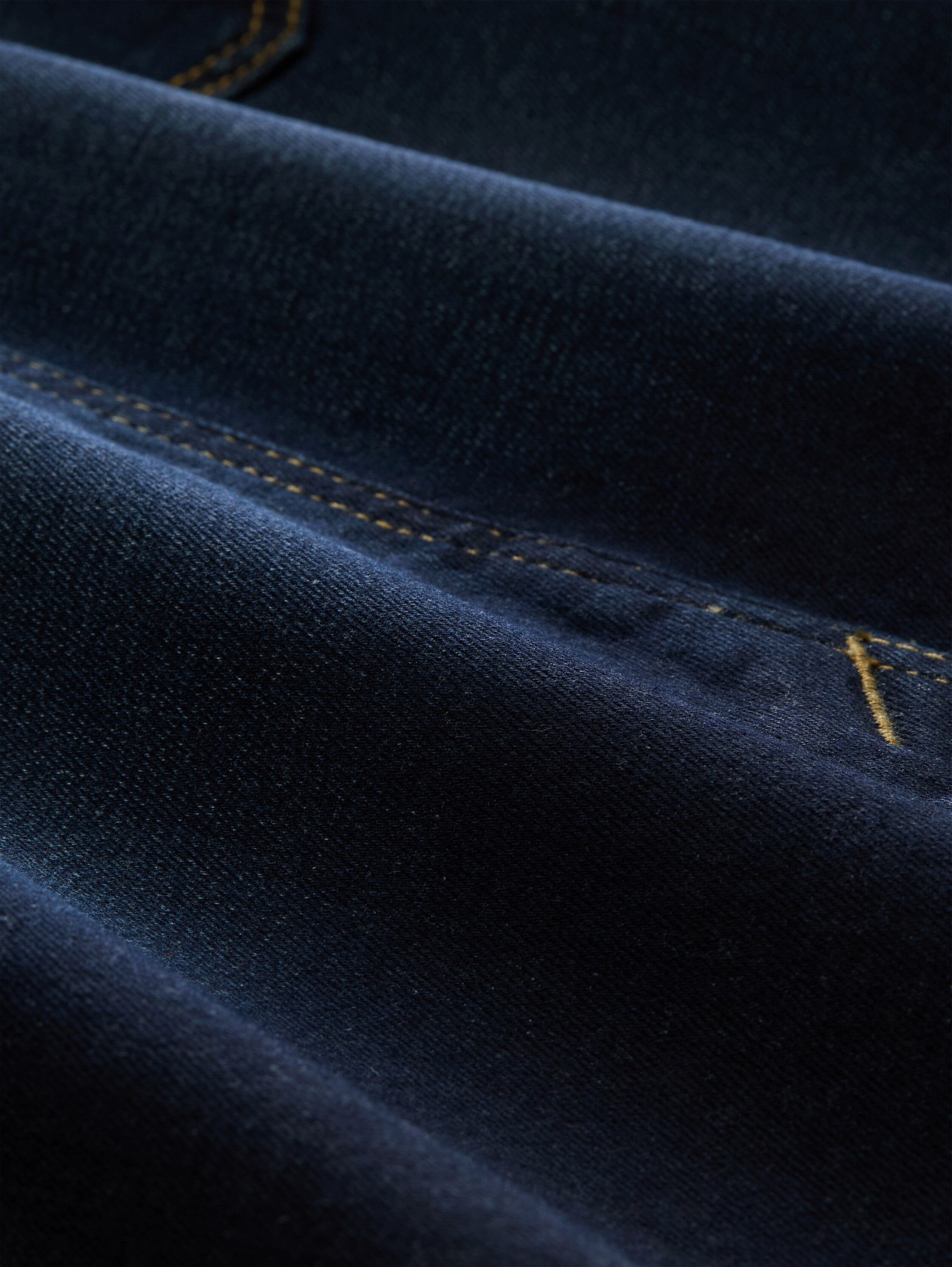 TOM TAILOR Strickrock Jeansrock mit Stretch und Gürtel