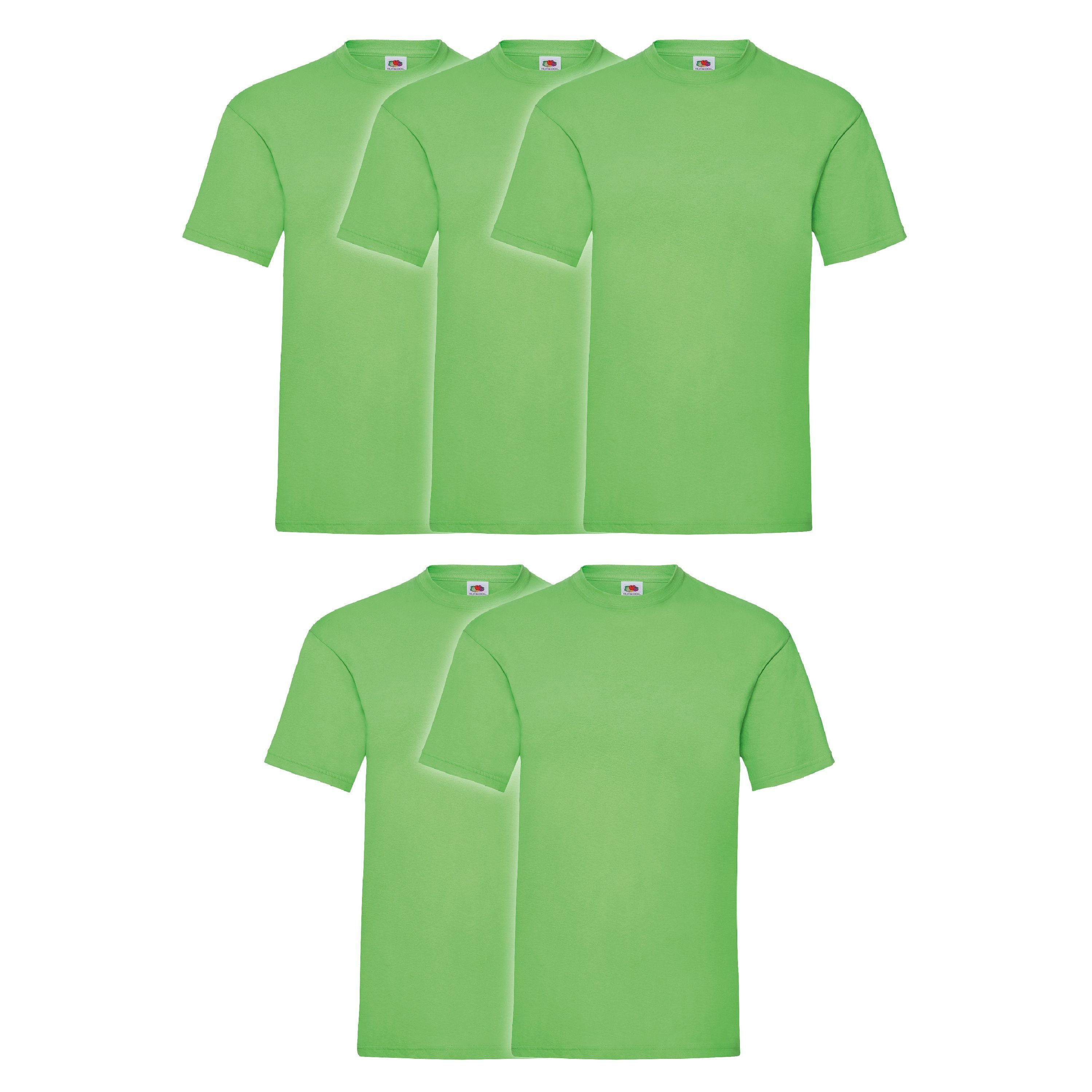Fruit of the Loom Rundhalsshirt T-Shirt lime Valueweight