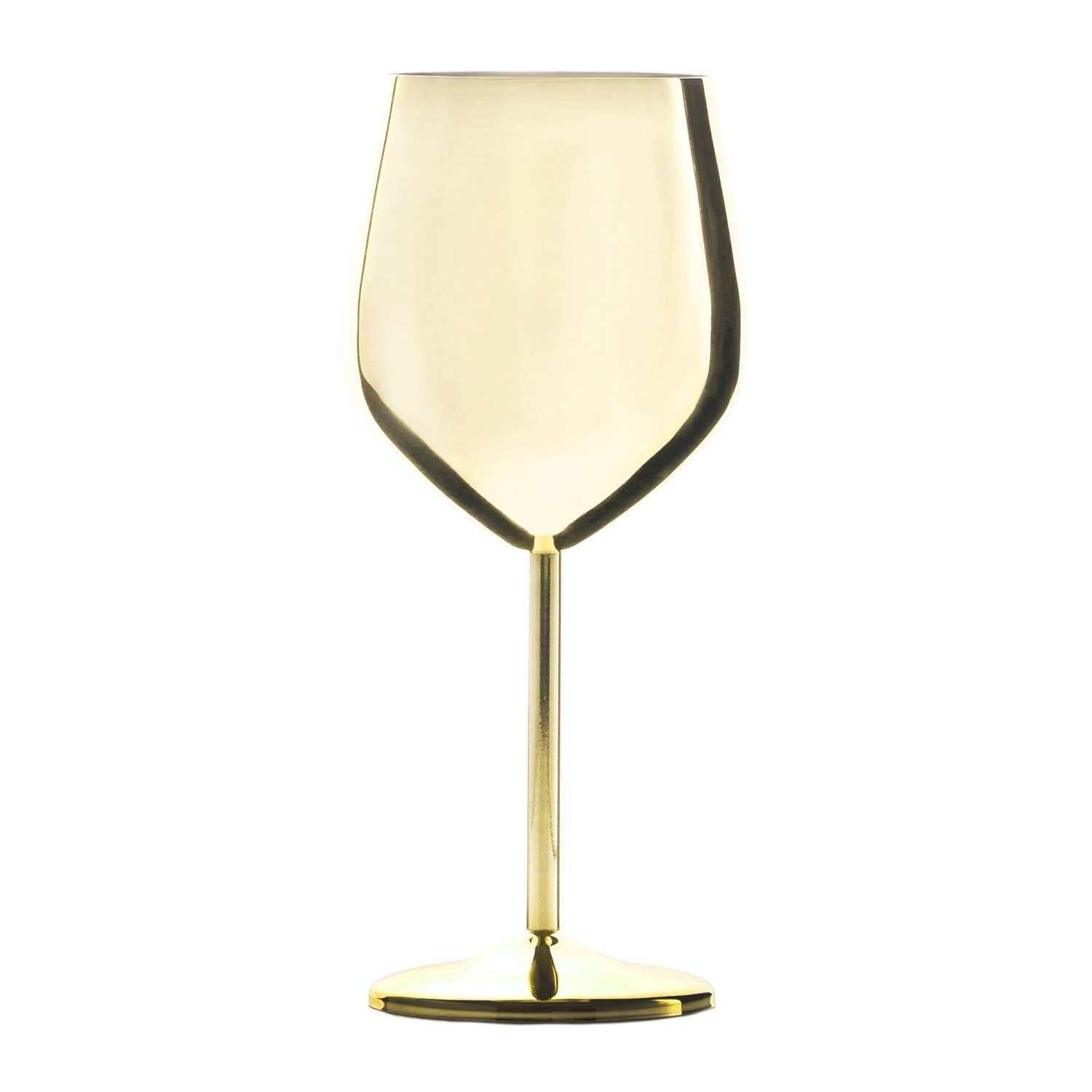 Intirilife Weißweinglas, Edelstahl, Wein Glas Set unzerbrechlich Weißwein Rotwein Gläser (2-tlg)