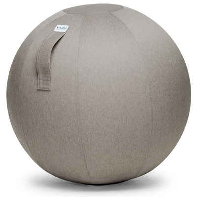 VLUV Sitzball »BOL LEIV Stoff-Sitzball, ergonomisches Sitzmöbel für Büro und Zuhause, Farbe: Stone (beige), Ø 60cm - 65cm, Möbelbezugsstoff, robust und formstabil, mit Tragegriff«