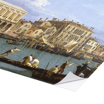 Posterlounge Wandfolie Antonio Canaletto, Riva degli Schiavoni, Badezimmer Malerei