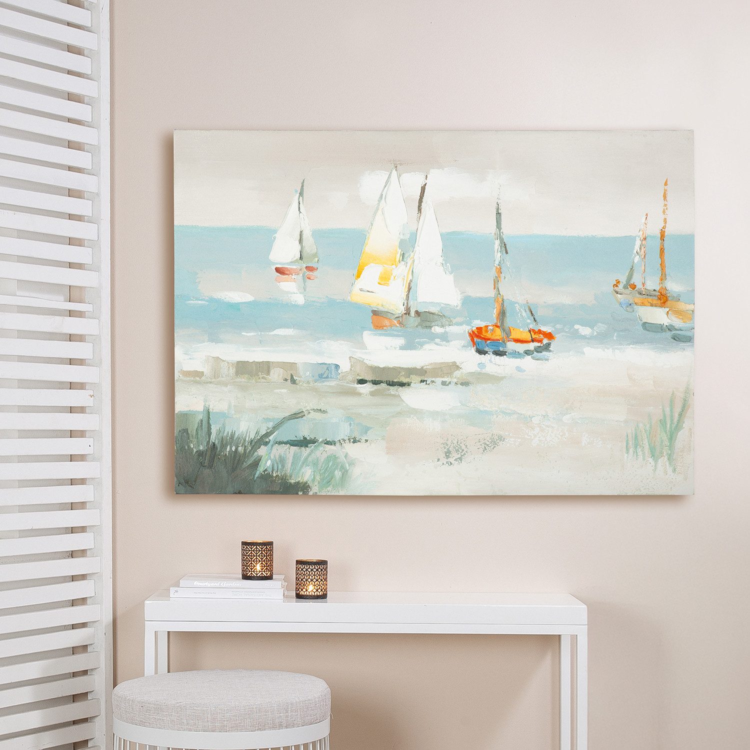 GILDE Leinwandbild Bild rechteckig Algarve mehrfarbig H. 50 cm, (1 St)