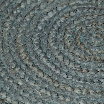 Teppich Handgefertigt Jute Rund 150 cm Olivgrün, furnicato, Runde