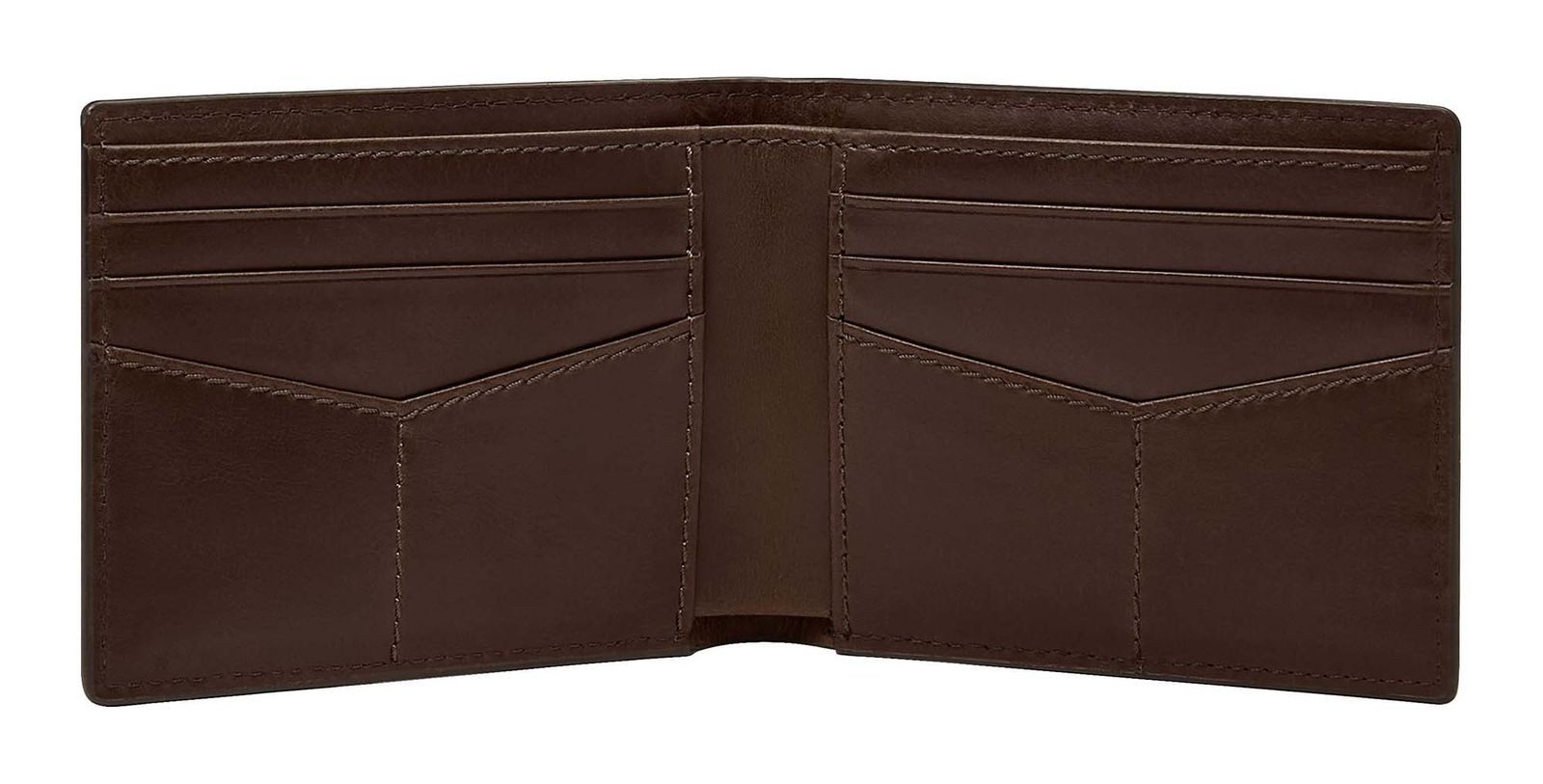 Fossil Kartenetui RFID Bifold, aus echtem Leder mit RFID-Blocker Schutz