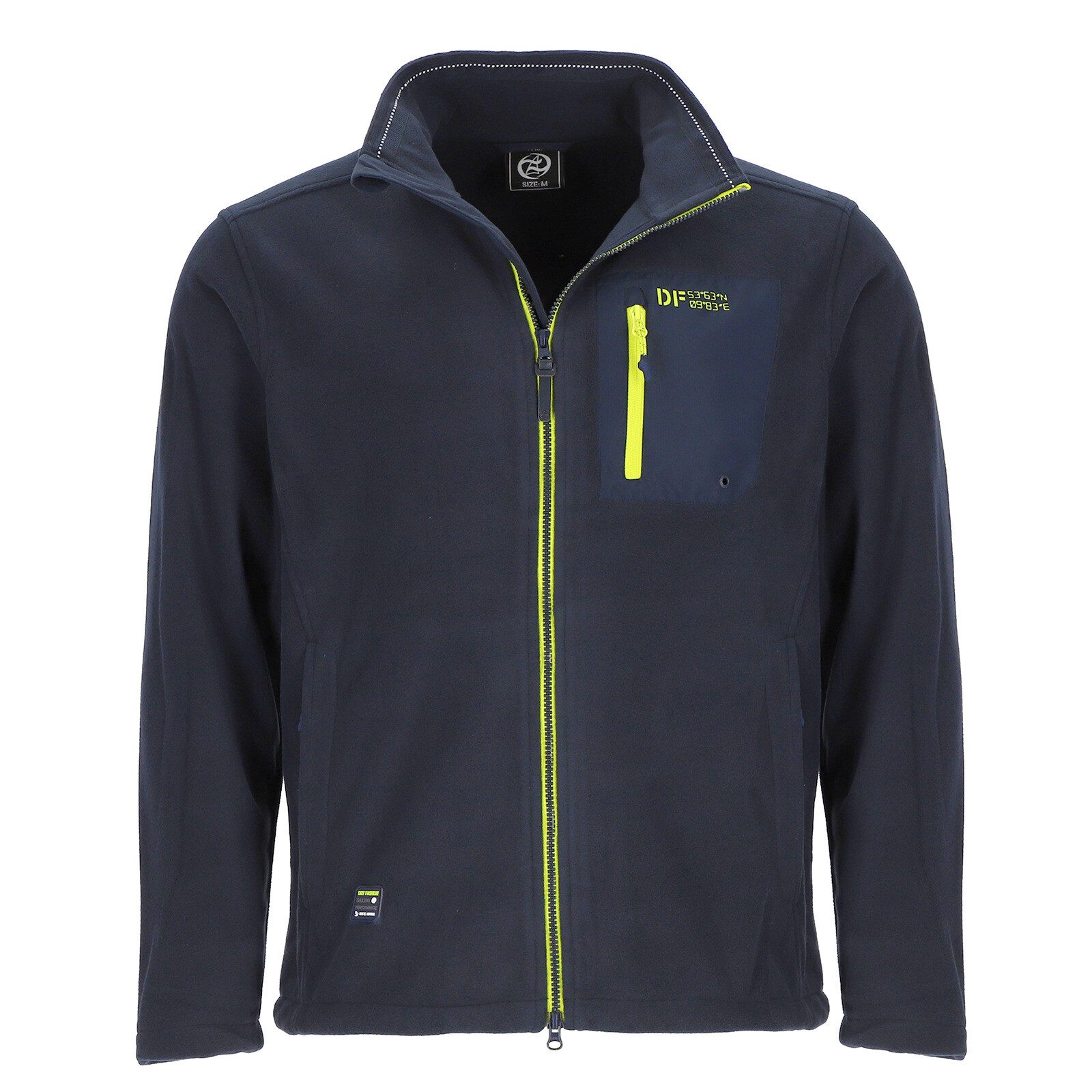 Dry Fashion Fleecejacke Herren Jacke Esens mit Stehkragen in sportiver Pass günstig online kaufen