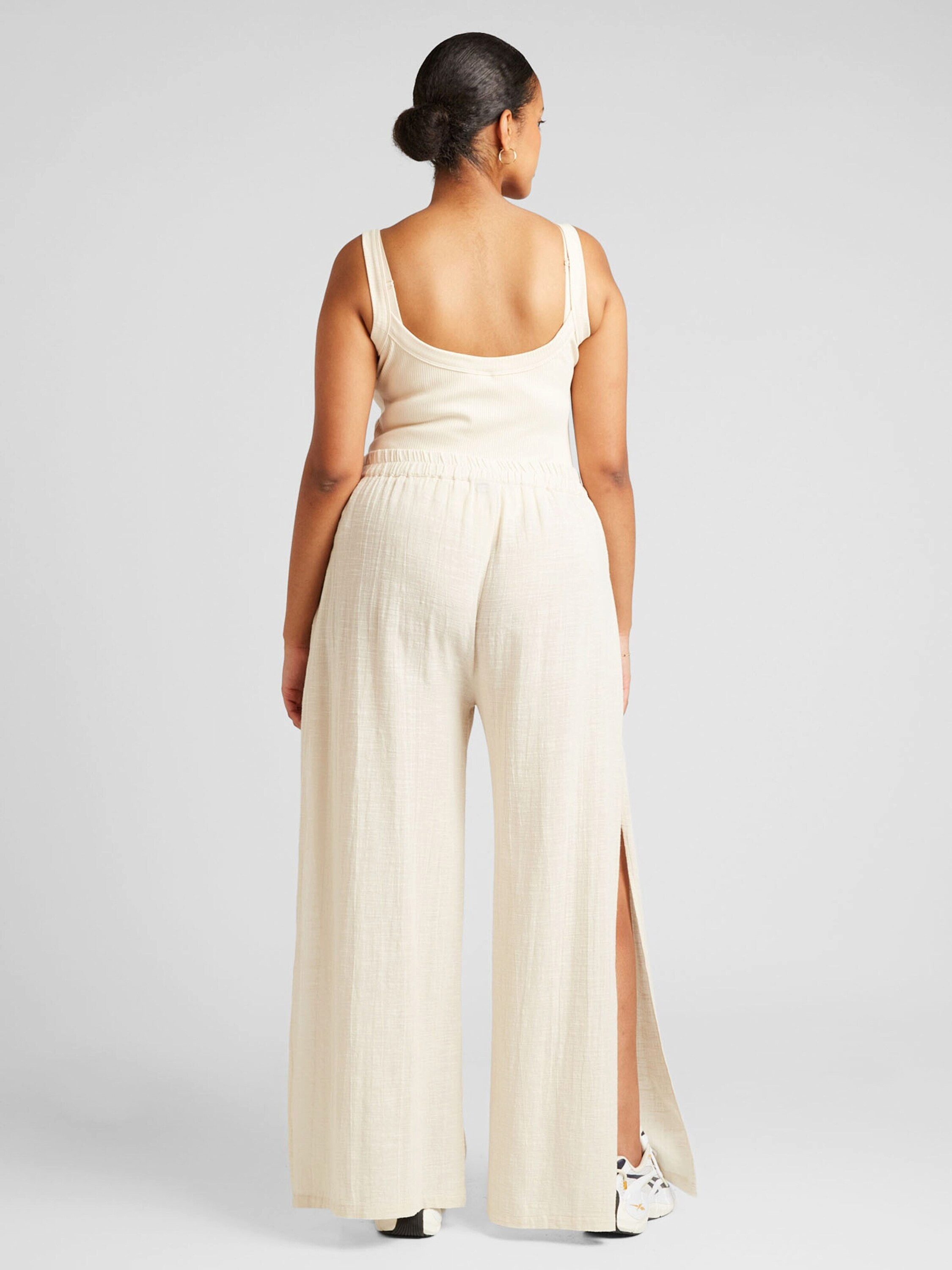 PIECES (Curve) Stoffhose (1-tlg) Drapiert/gerafft