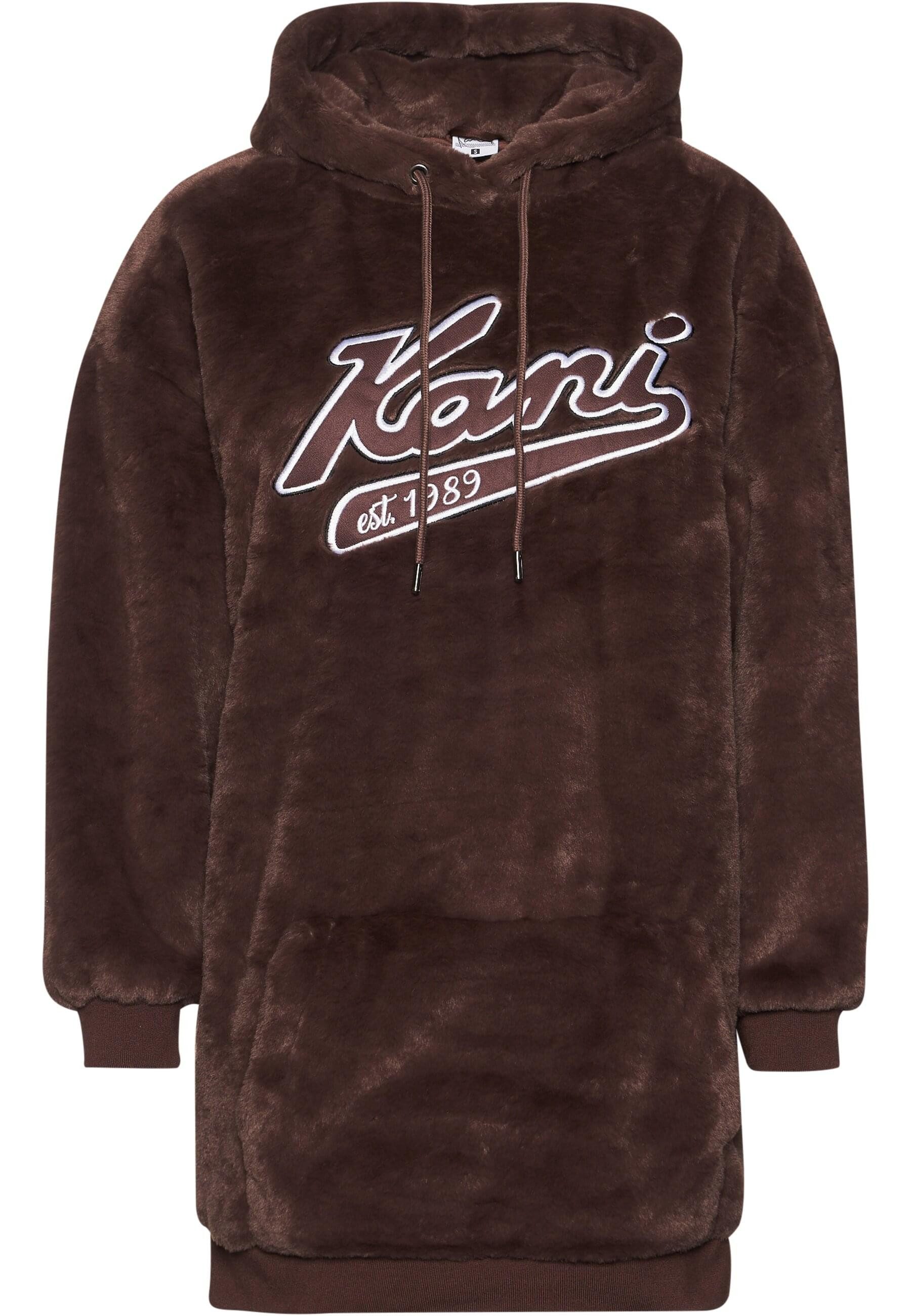 Karl Kani Shirtkleid Karl Kani Damen KW234-039-2 KK Varsity Vegan Fur Hoodie Dress (1-tlg)