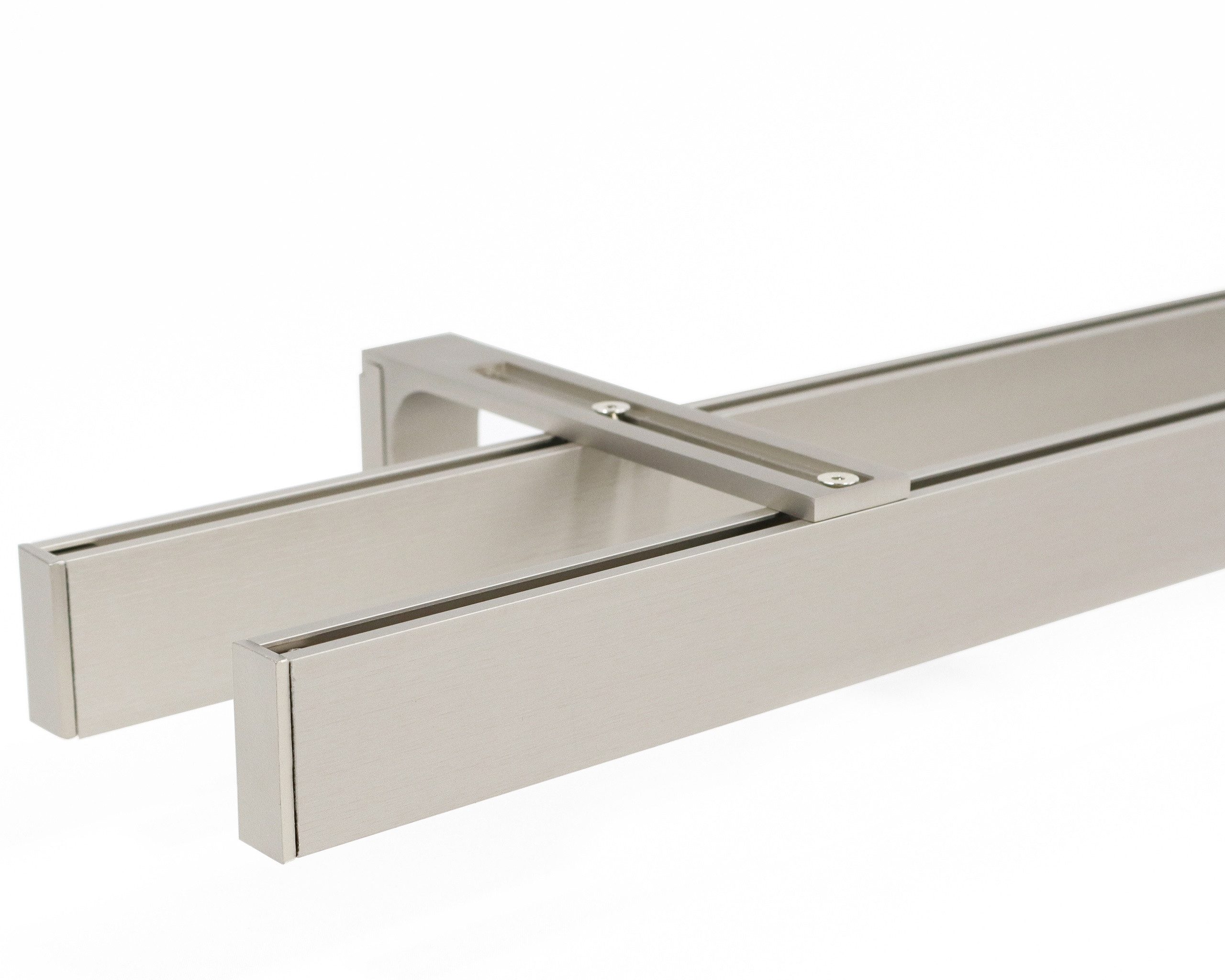 Deco-Raum Gardinenstange Innenlauf eckig, 2-läufig, Wunschmaßlänge, kürzbar günstig online kaufen