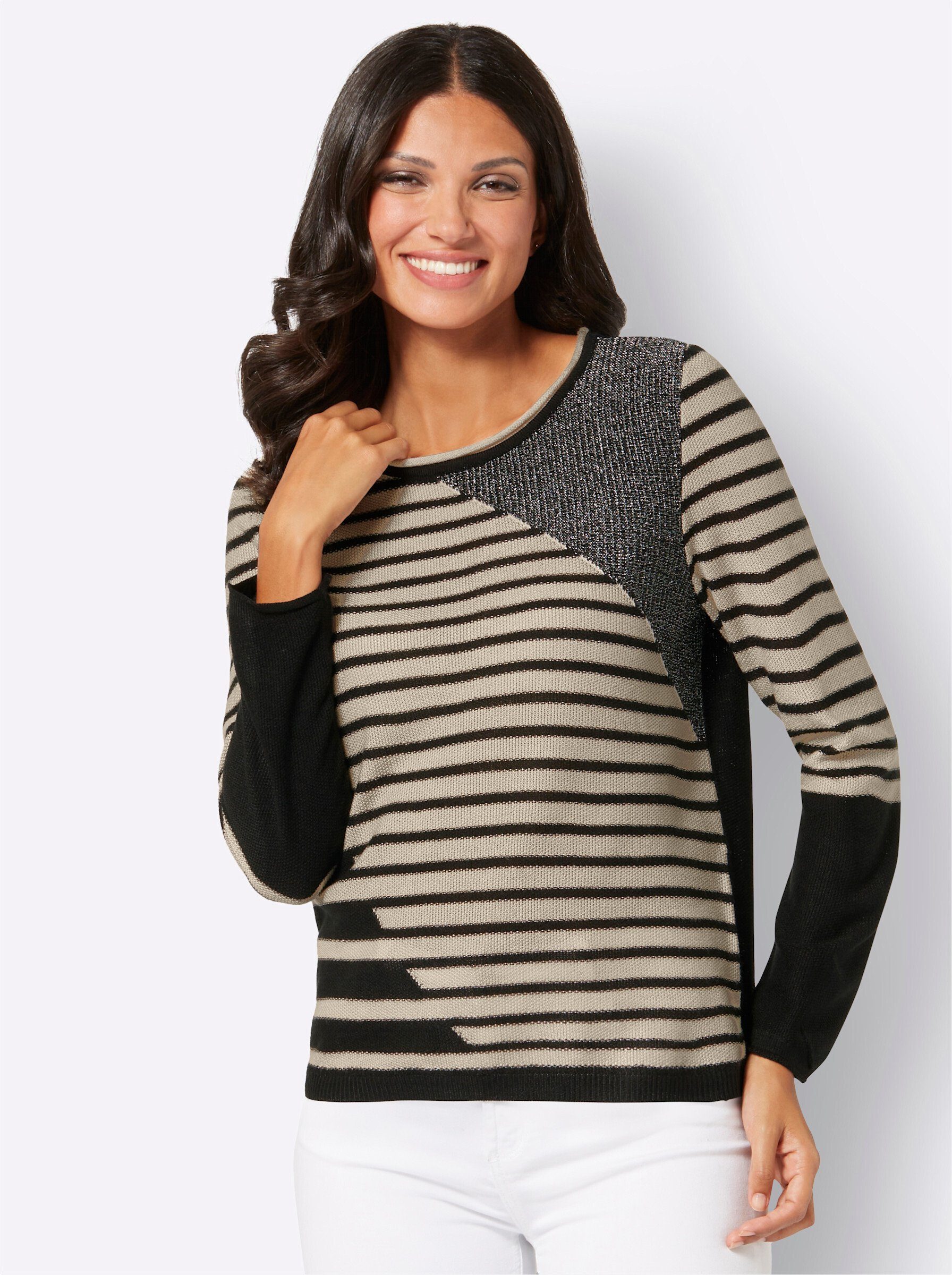 Strickpullover Streifenpullover