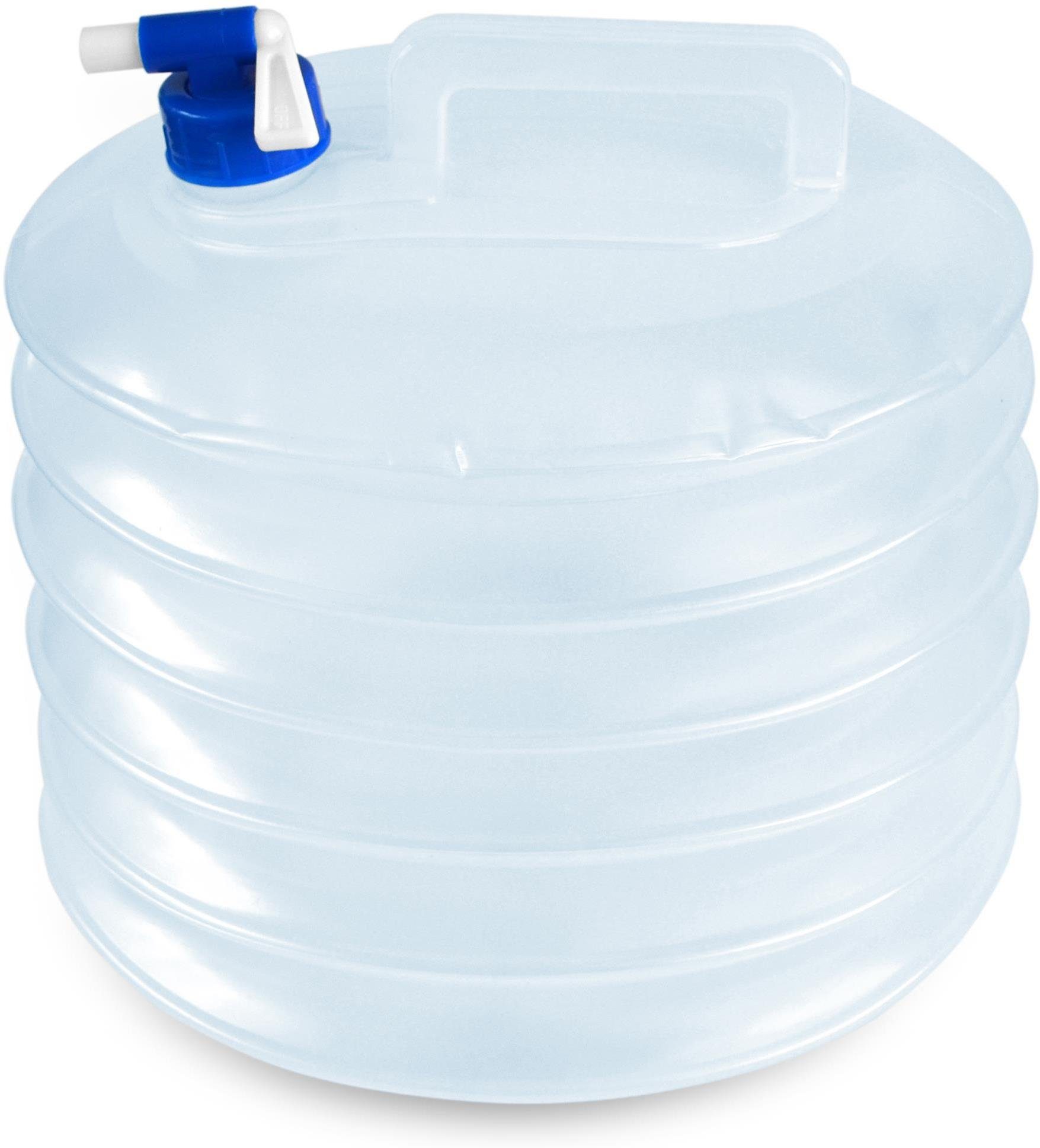 normani Kanister - Wasserkanister Yuancan Faltbarer mit Hahn St), Faltkanister 15 Liter Wasserbehälter (1 Lebensmittelecht Falteimer