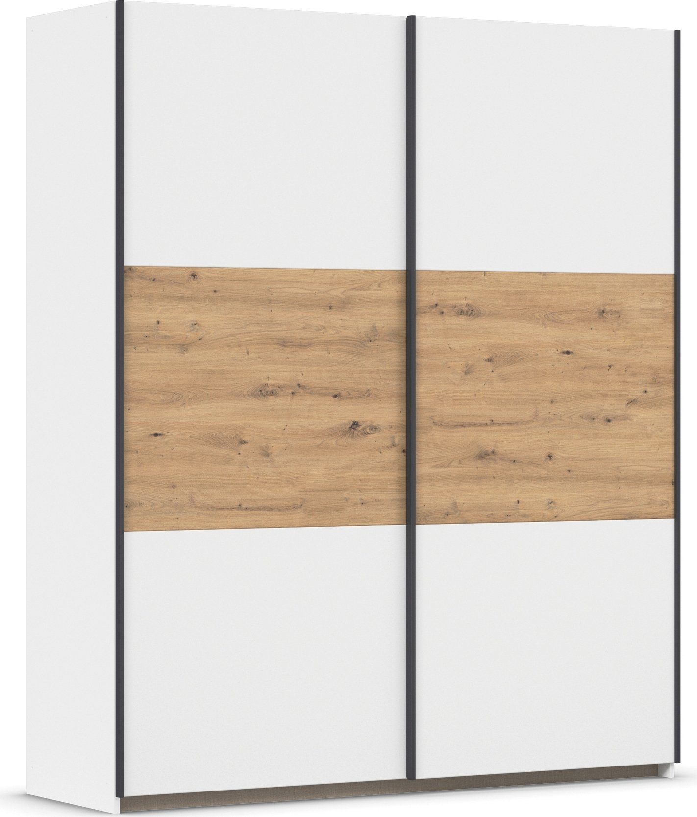 rauch Schwebetürenschrank Kleiderschrank Schrank Garderobe Garderobenschrank Wäscheschrank NEO (3 verschiedene Ausstattungen BASIC/CLASSIC/PREMIUM (inkl. SOFT-CLOSE) mit großzügigem Stauraum und vielfältigen Farbkombinationen