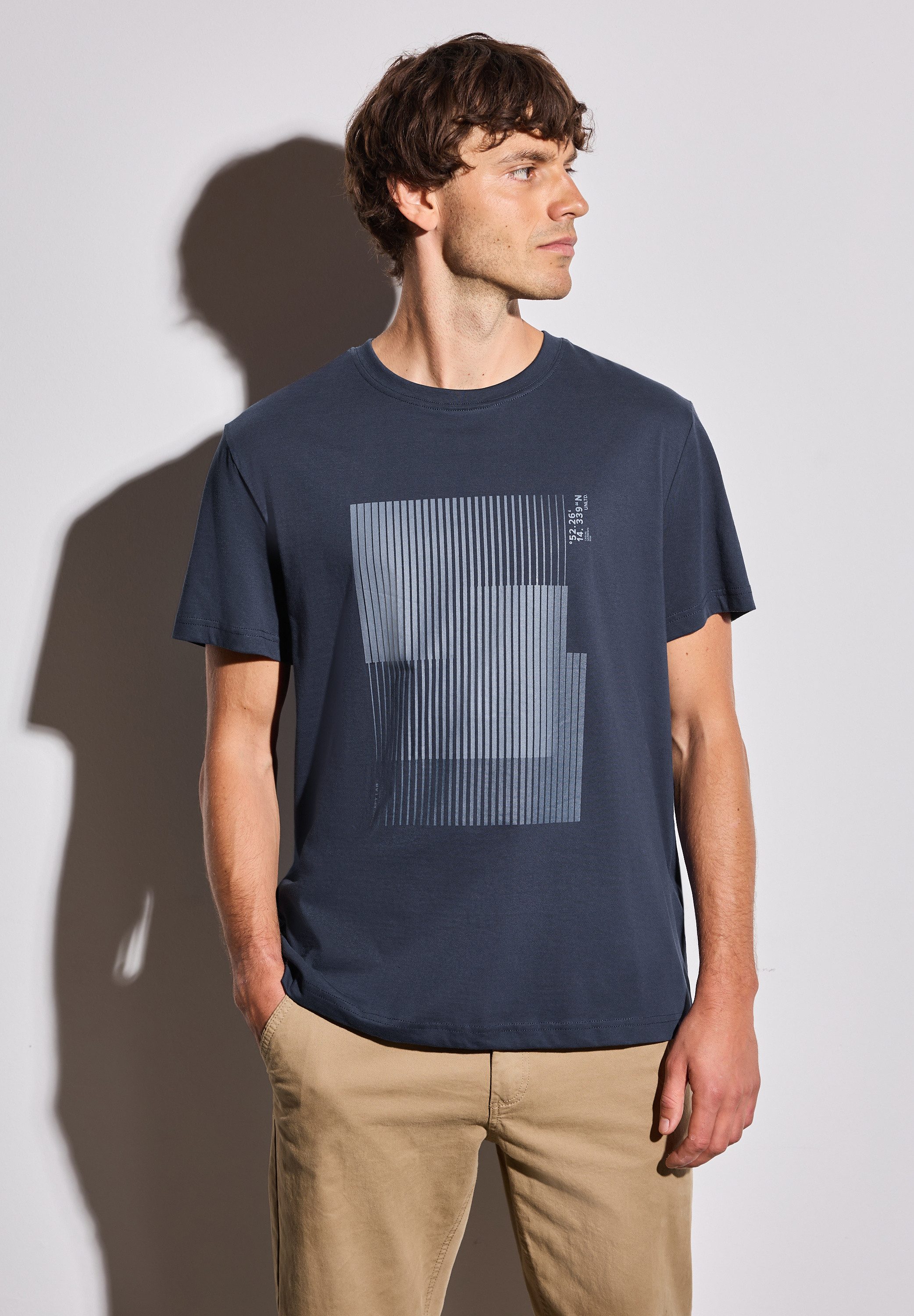 STREET ONE MEN T-Shirt aus reiner günstig online kaufen