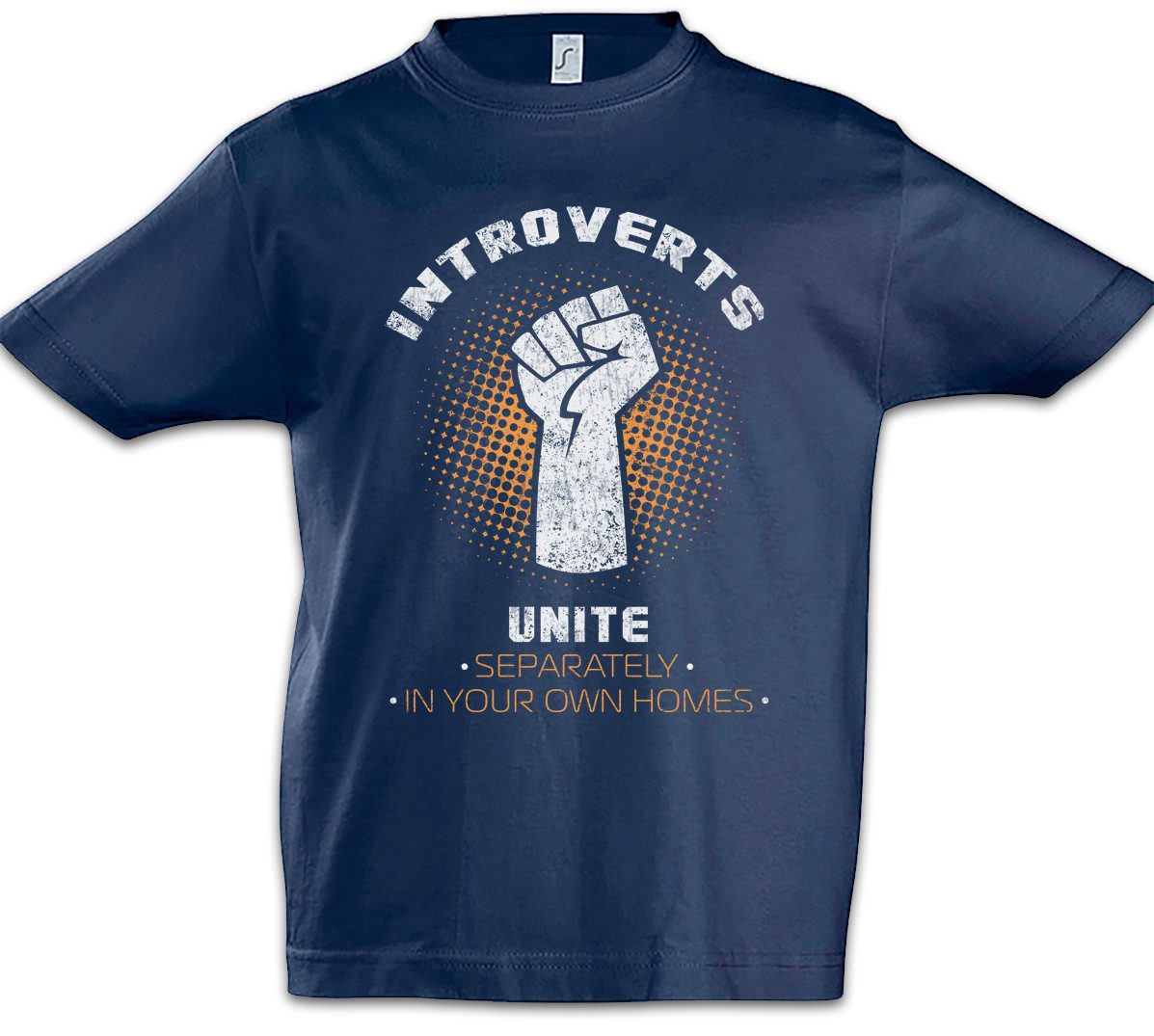 Print-Shirt Introverts Unite Kinder T-Shirt Geek Nerd Fun Informatiker Informatik