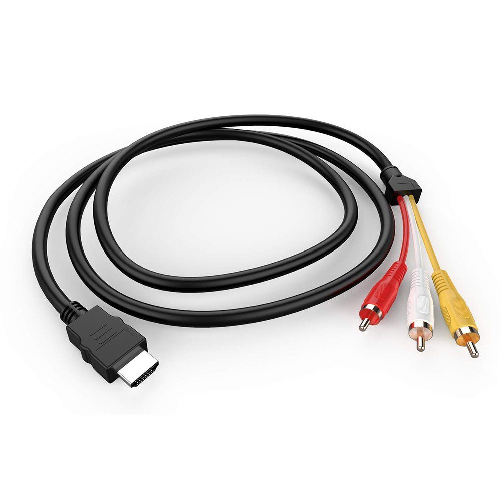 longziming »HDMI Stecker auf 3 RCA AV Audio Video Kabel Kabel Adapter, HDMI  auf RCA Kabel 150cm für TV HDTV DVD, 1080p« Konverterkabel