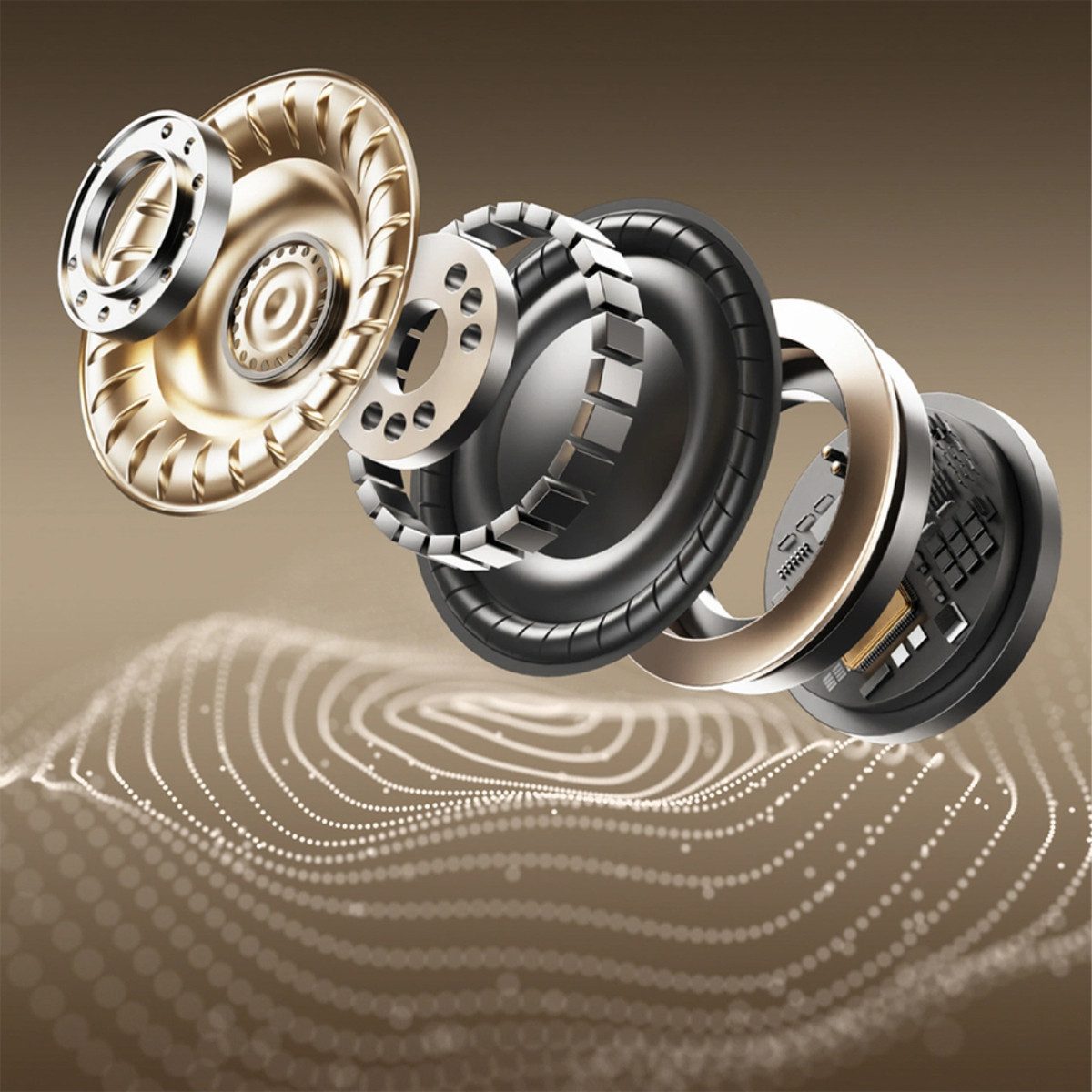 Dudao U4Pro Smartphone-Headset (OWS Komfortdesign mit Bluetooth 5.3 und IPX5 für klare Calls unterwegs)