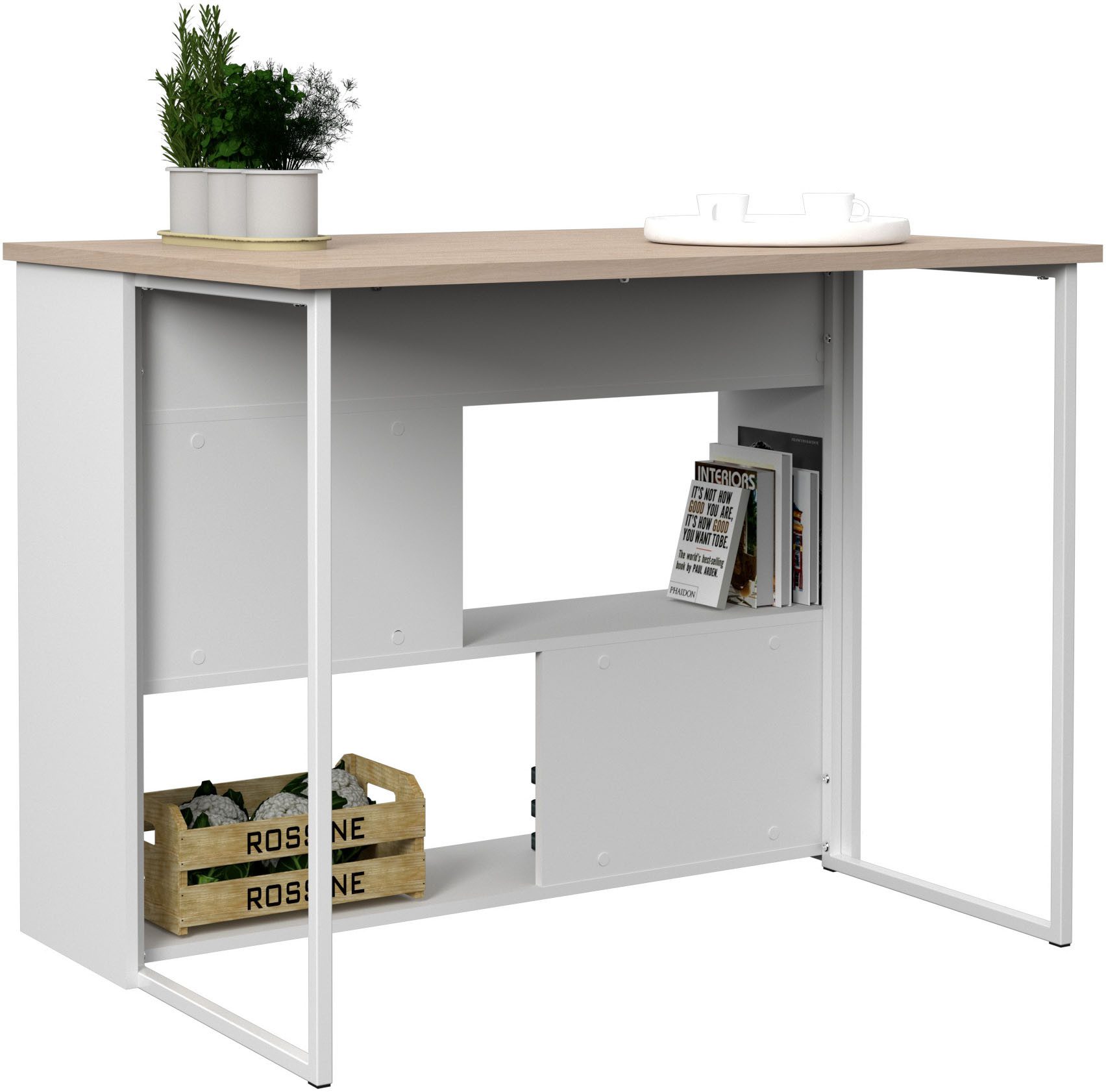 Parisot Schrank-Set Socool 1, Theke und Küchenbuffet, Made in Europe, viel Stauraum, (2-St), TOPSELLER! Theke als Tresen nutzbar, ohne E-Geräte