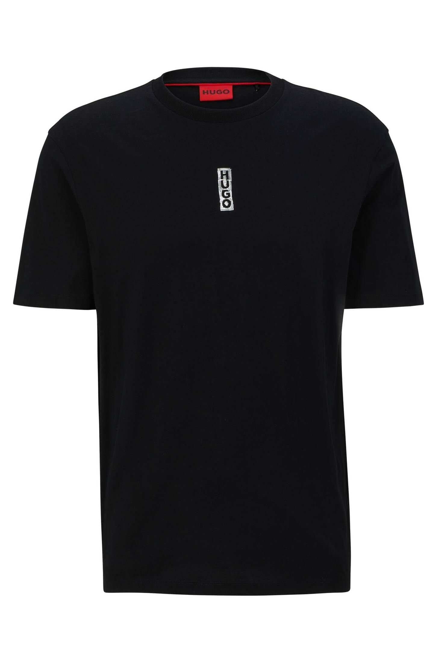 HUGO T-Shirt Herren T-Shirt DANDEN schwarz (15) (1-tlg)