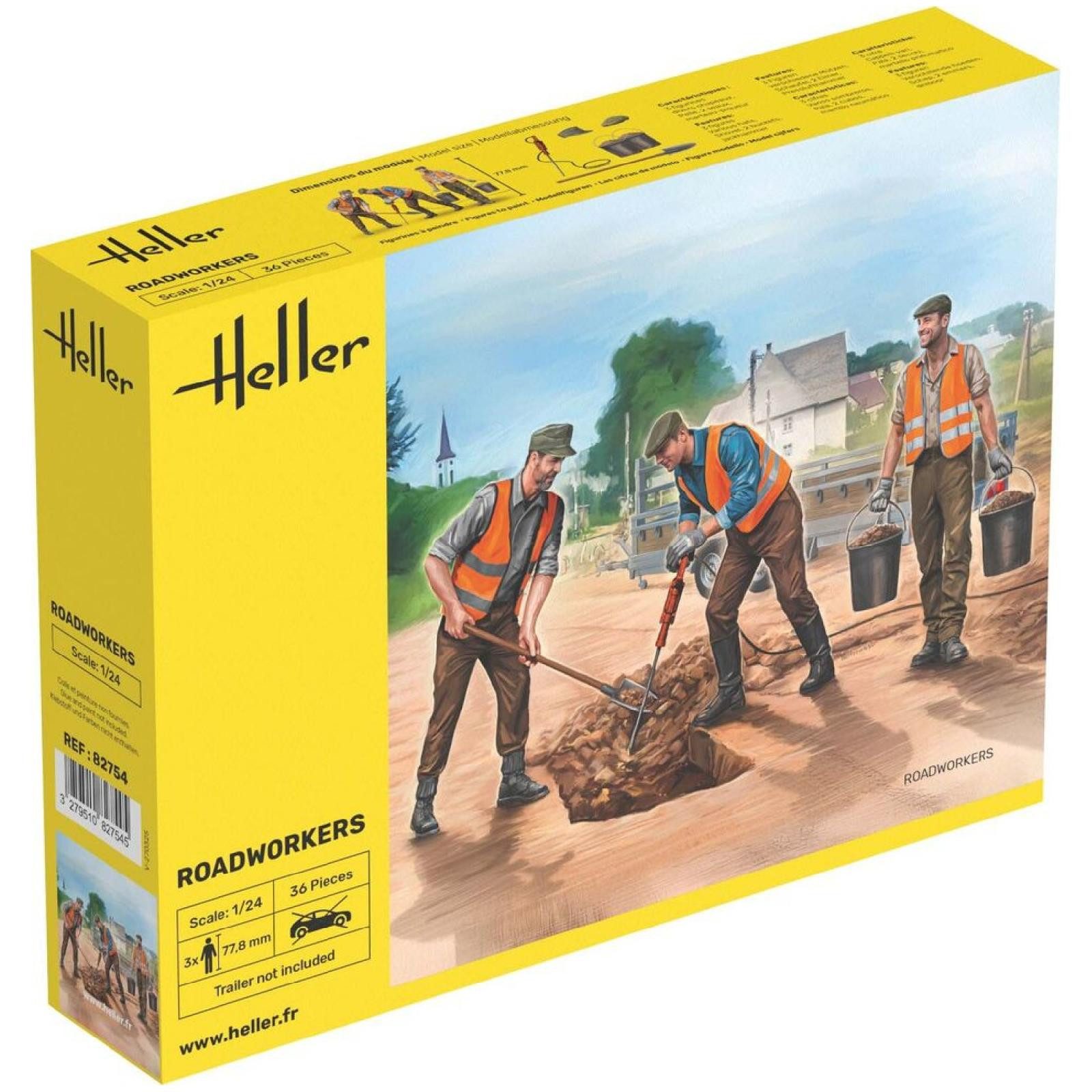 Heller Modellbausatz Road Workers / 1:24