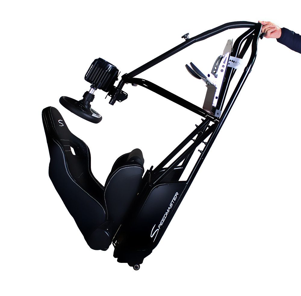 Speedmaster Simulator Cockpit Pro Sim Racing Cockpit Racing Wheel Stand ROT Gaming-Controller (Kompatibel mit allen gängigen Lenkrädern und Pedalen)