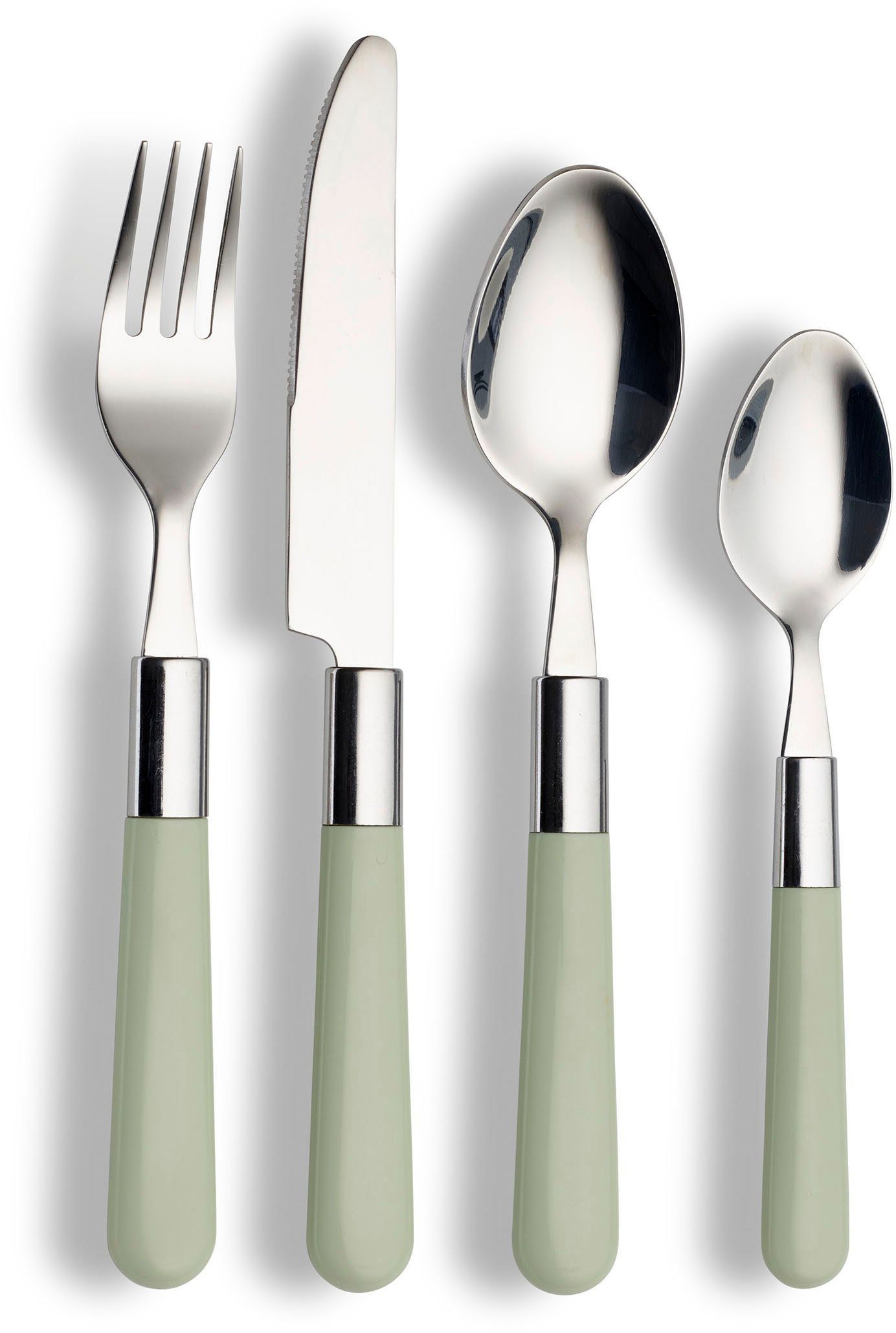 ECHTWERK Besteck-Set Bistro Besteck Set, Campingbesteck (16-tlg), 4 Personen, Edelstahl 18/0, Picknickbesteck