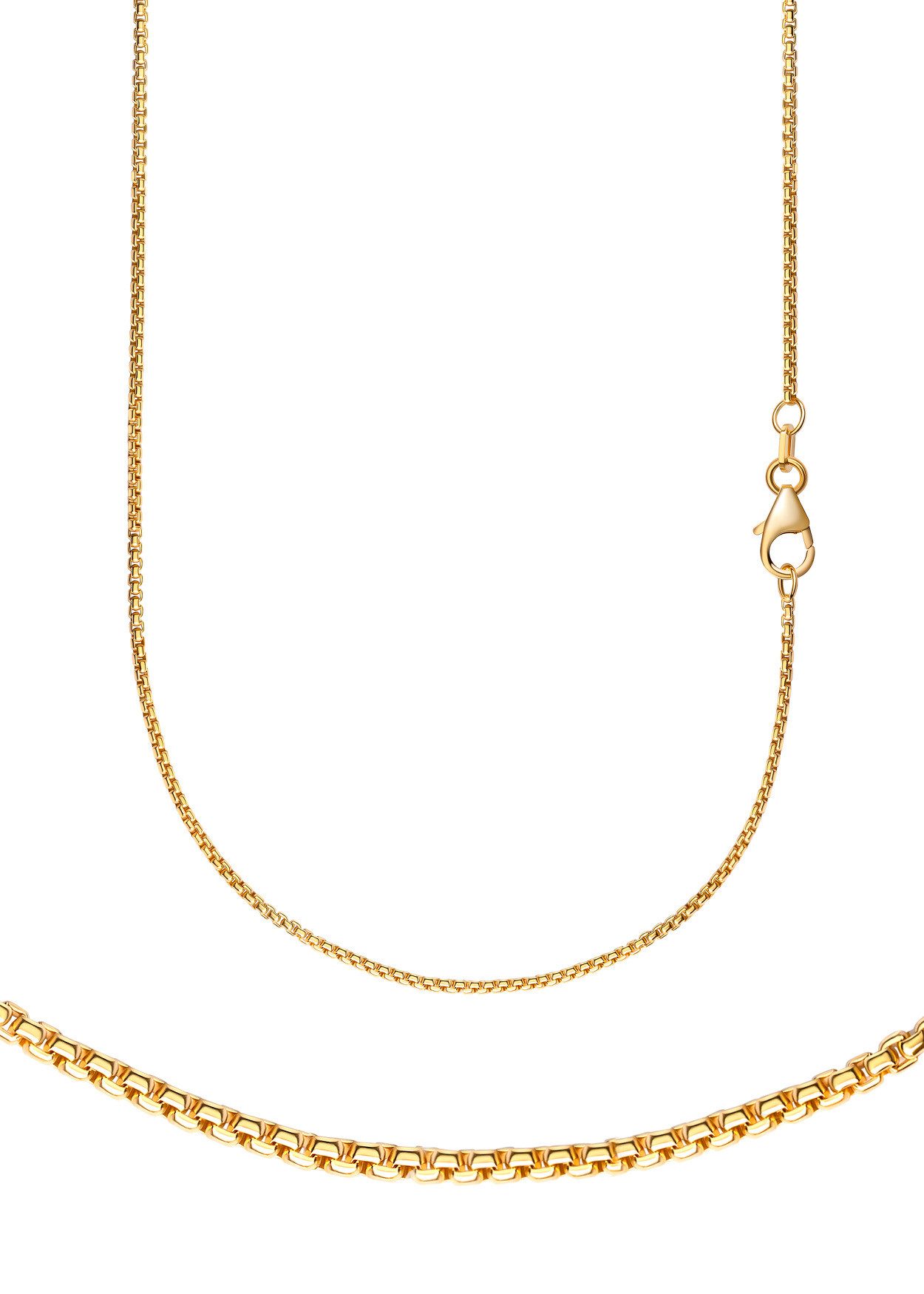 Collierkettchen Schmuck Geschenk Gold 333 oder 585 Halskette Venezianerkette halbrund