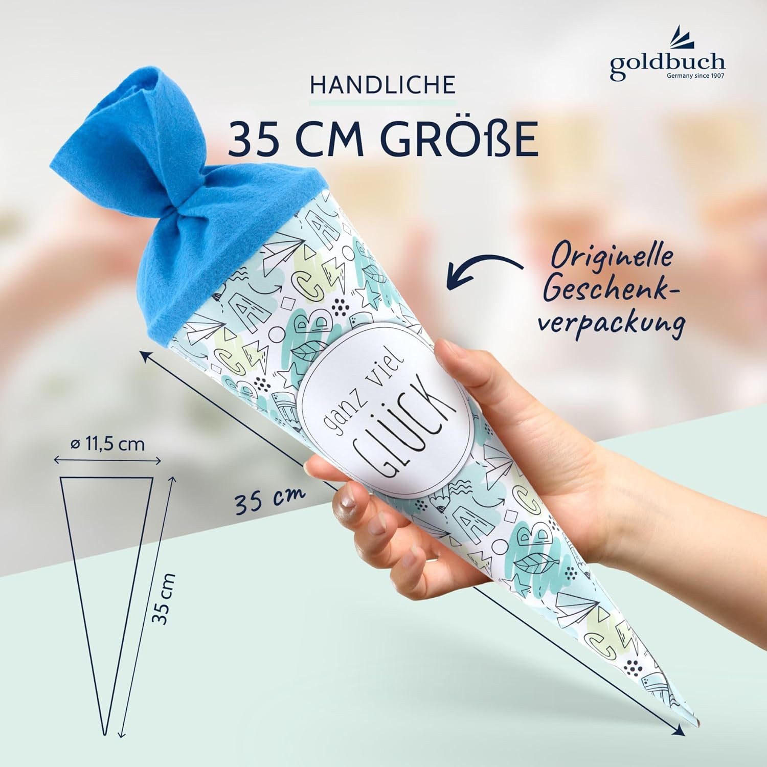 Goldbuch Schultüte GOLDBUCH Geschenktüte 35 cm Schule