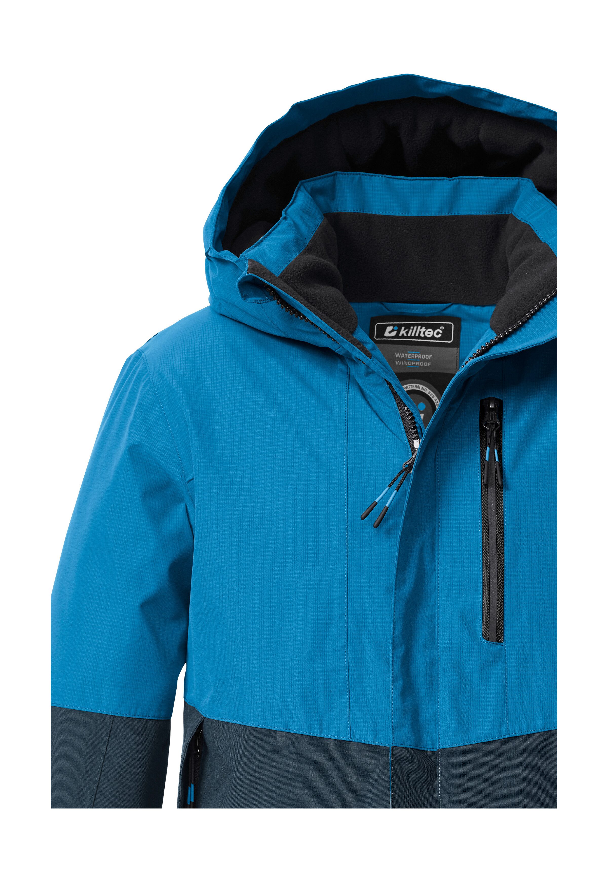 Killtec Funktionsjacke KOW 222 BYS JCKT Wind- u. wasserdichte Kinderjacke mit Fleece, reflektierender Print