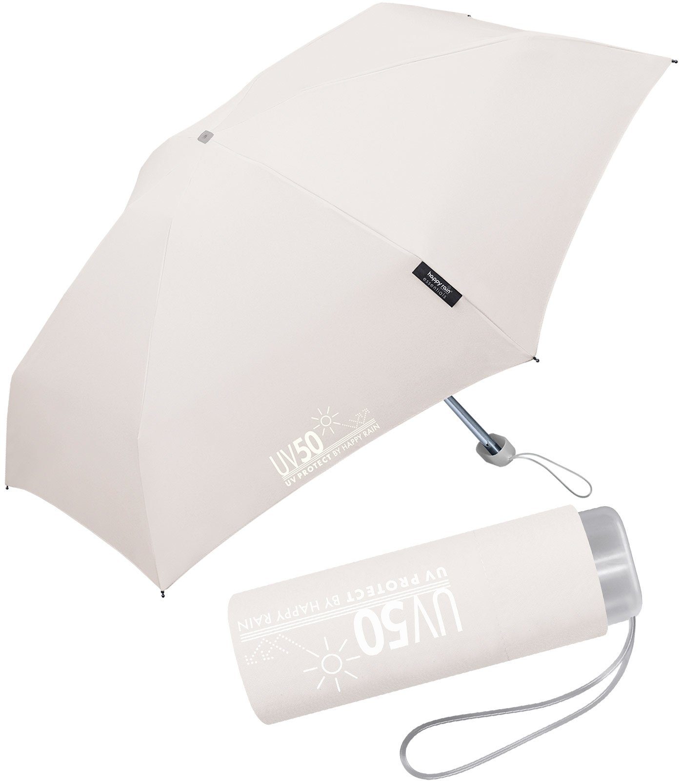 HAPPY RAIN Taschenregenschirm UV-Protect UV50 Ultra Mini Flat mit Sonnensch günstig online kaufen
