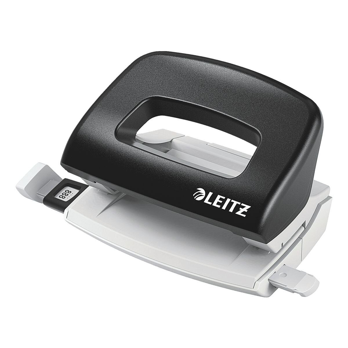 LEITZ Lochstanzer 5058 NeXXt Mini, 2-fach bis 10 Blatt, für A4, A5, A6, 8x8x8 cm, US, Folio