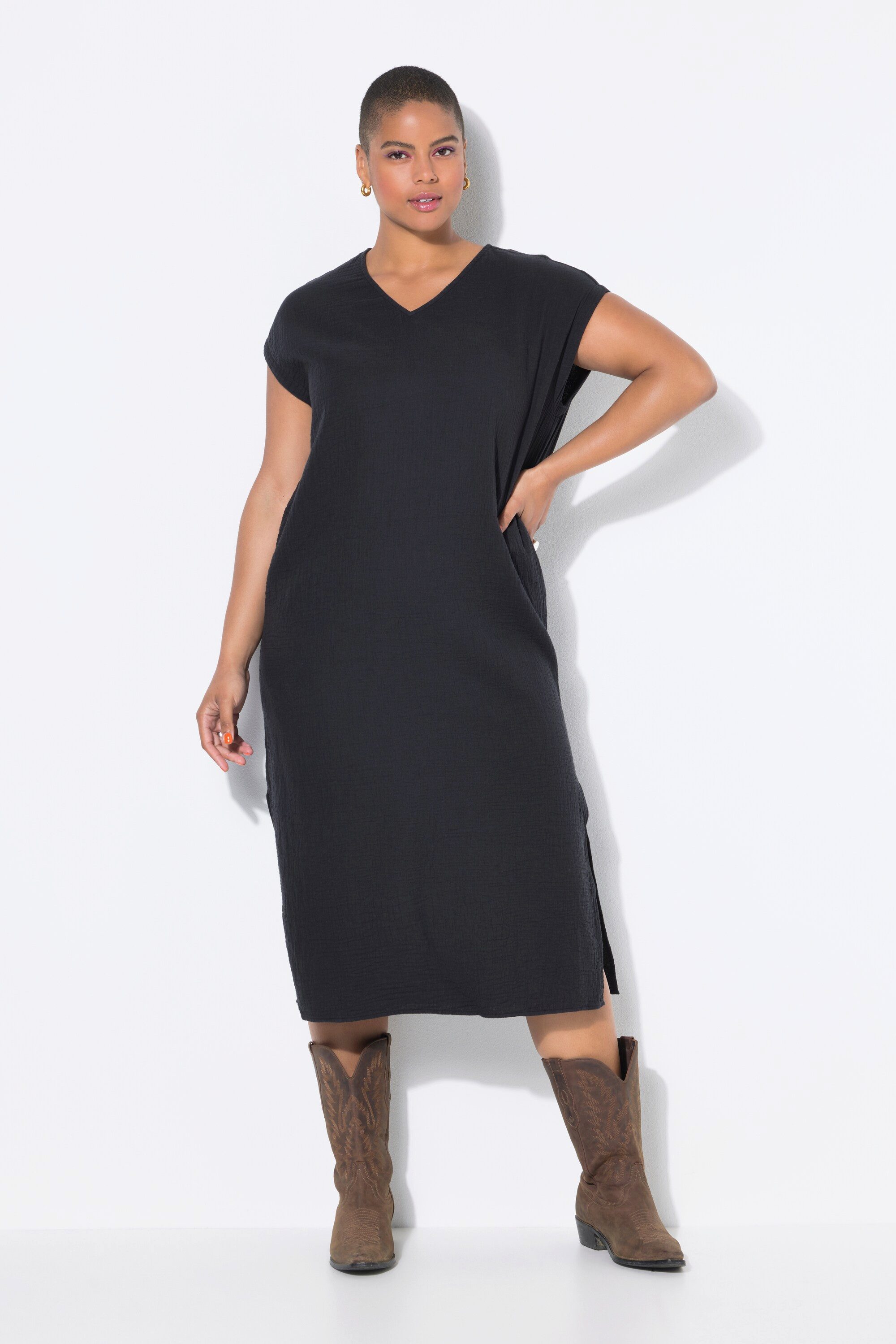Studio Untold Jerseykleid Midikleid Oversize Shape günstig online kaufen