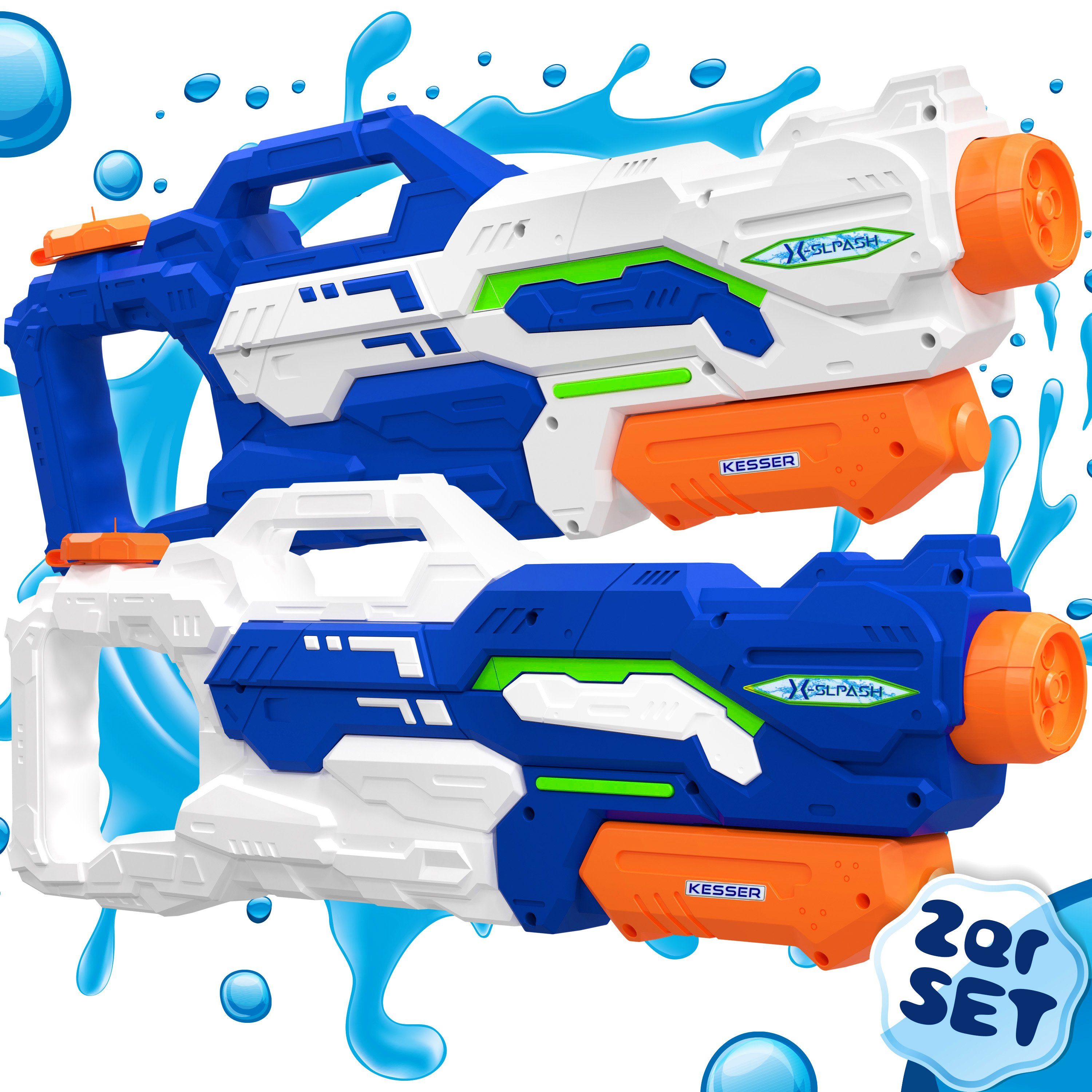 Kinder Water & Fun Wasserspritze Spritzpistole Wasserspritzpistole farbig 45 cm 