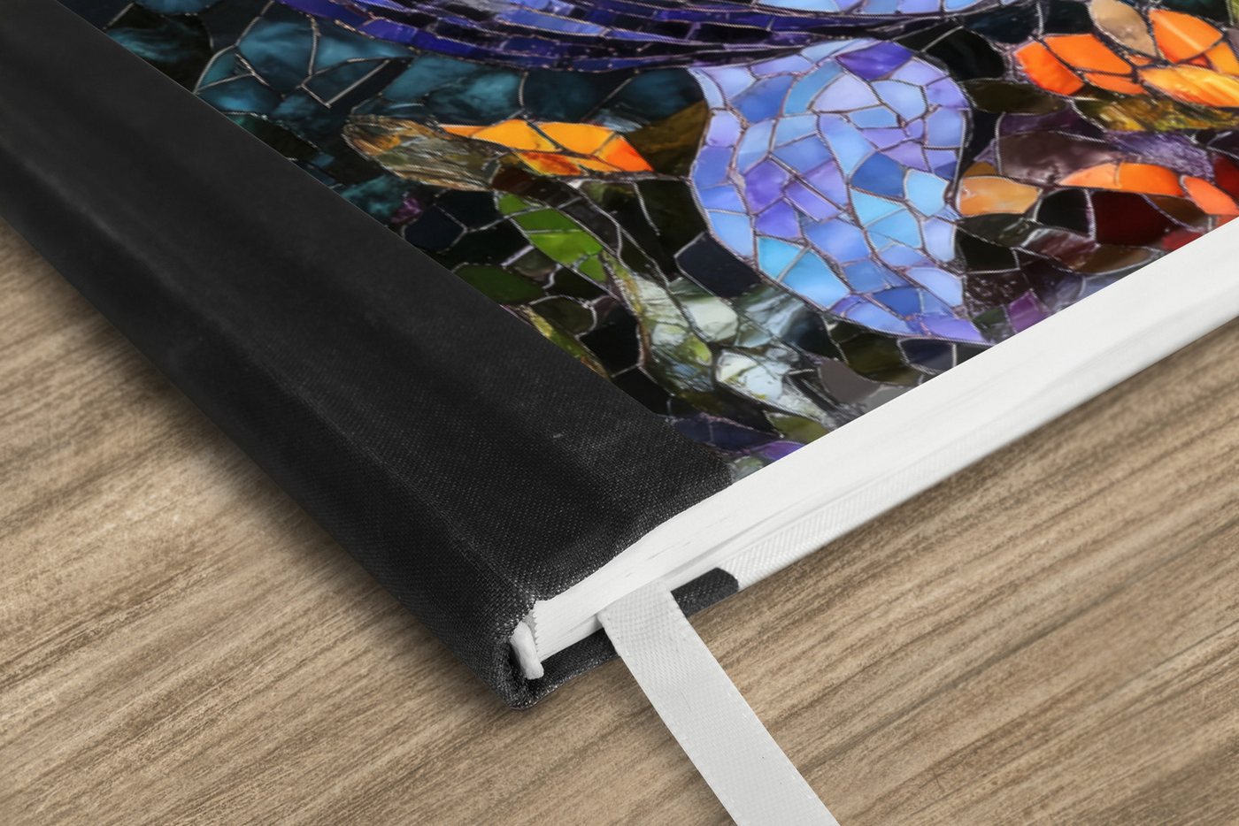 Thumbnail - MuchoWow Notizbuch Mosaik - Wal - Koralle - Wasser, Notebook, Notizblock a5, Tagebuch, Journal Liniert