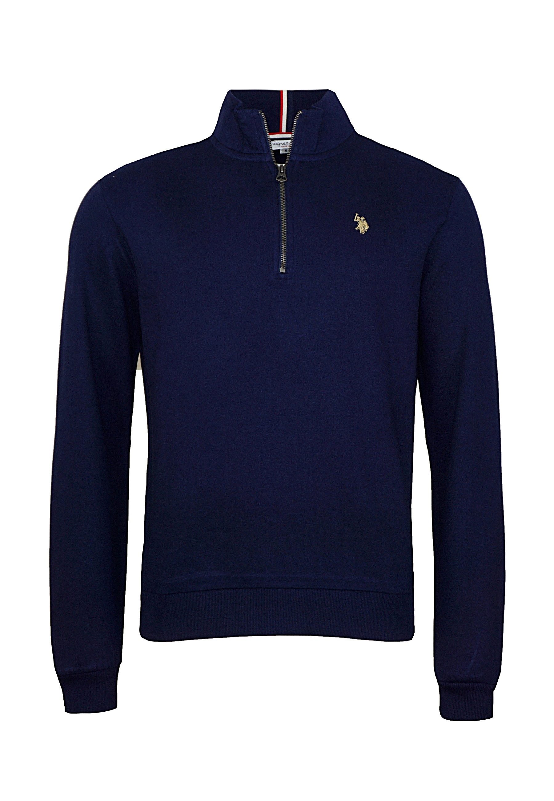 U.S. Polo Assn. Strickpullover Pullover Troyer Half Zip (1-tlg)