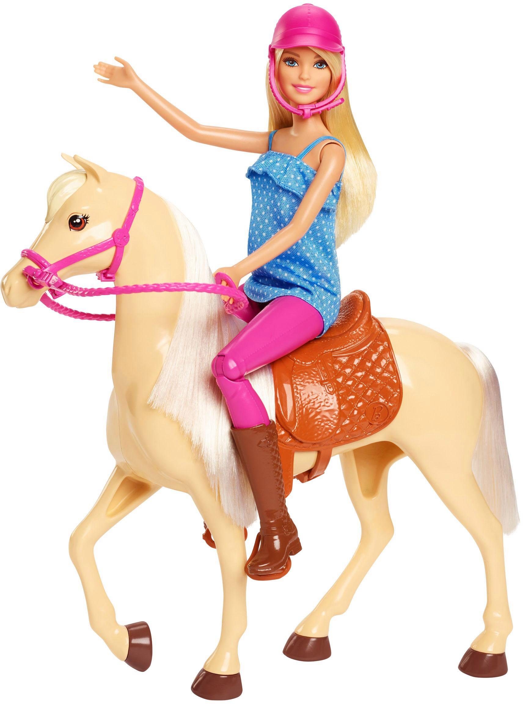 Barbie Anziehpuppe Pferd mit Puppe, Spielset günstig online kaufen