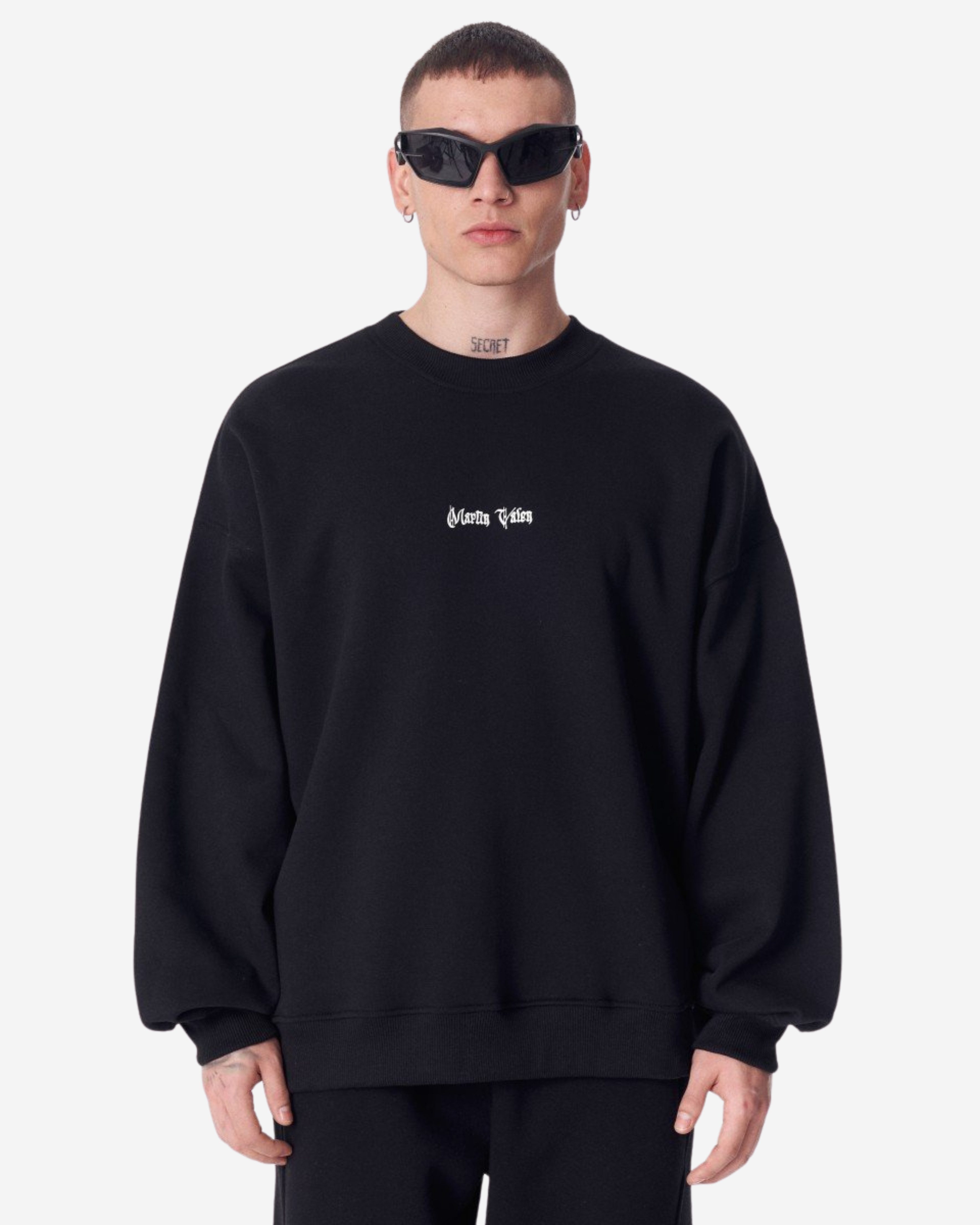 Martin Valen Kapuzenpullover Herren Heritage Fusion Schwarzer Sweatshirt