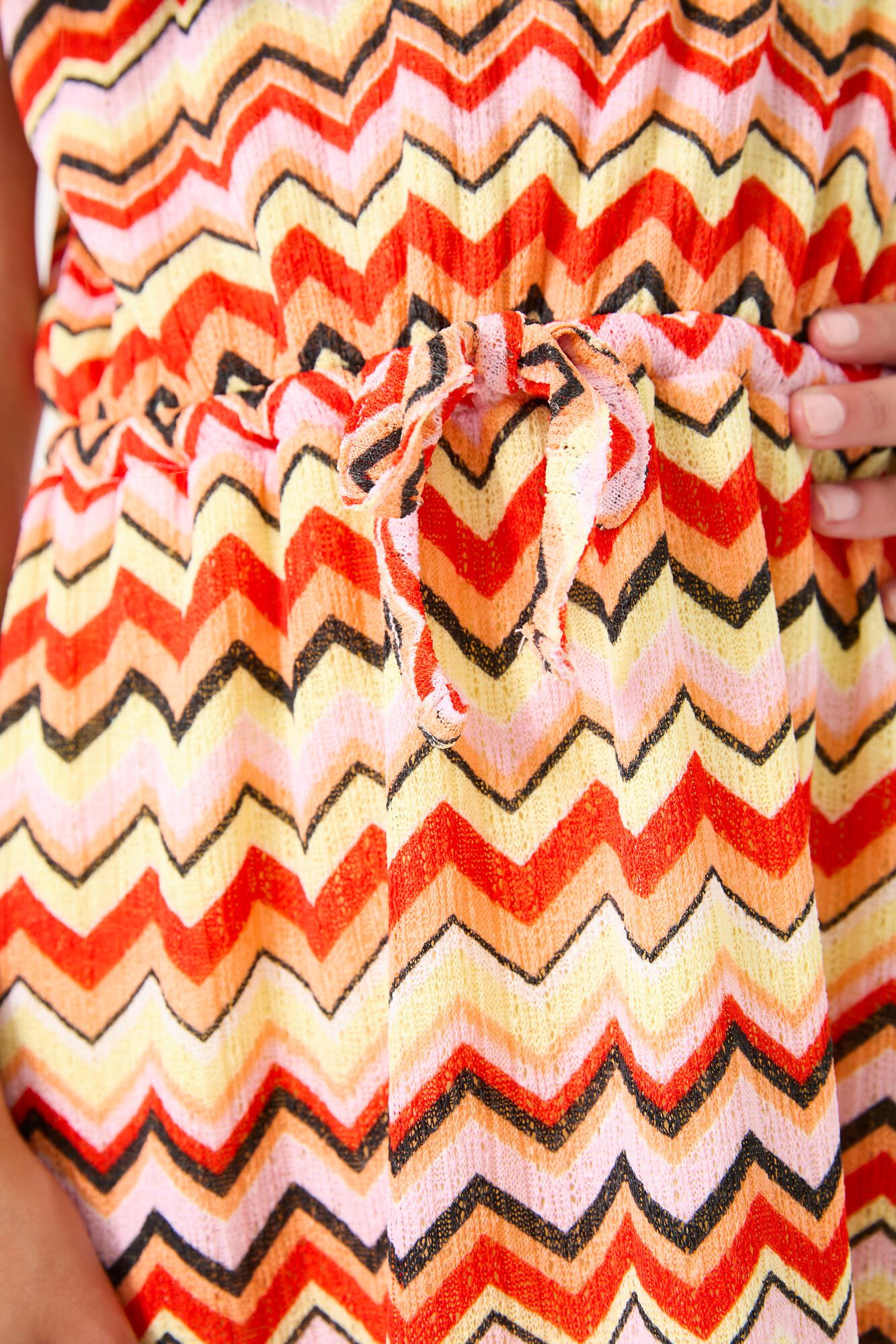 Garcia Sommerkleid Chevron-Muster