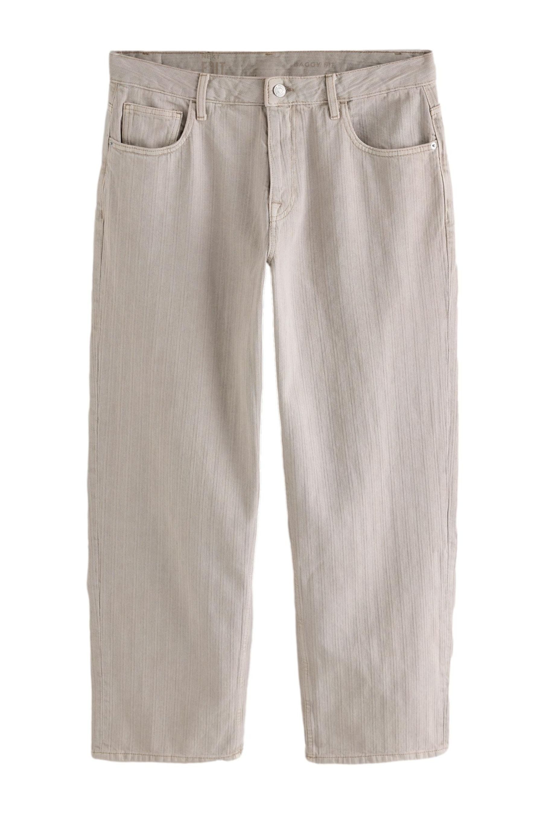 Weite Jeans Edit strukturierte Schlabberjeans