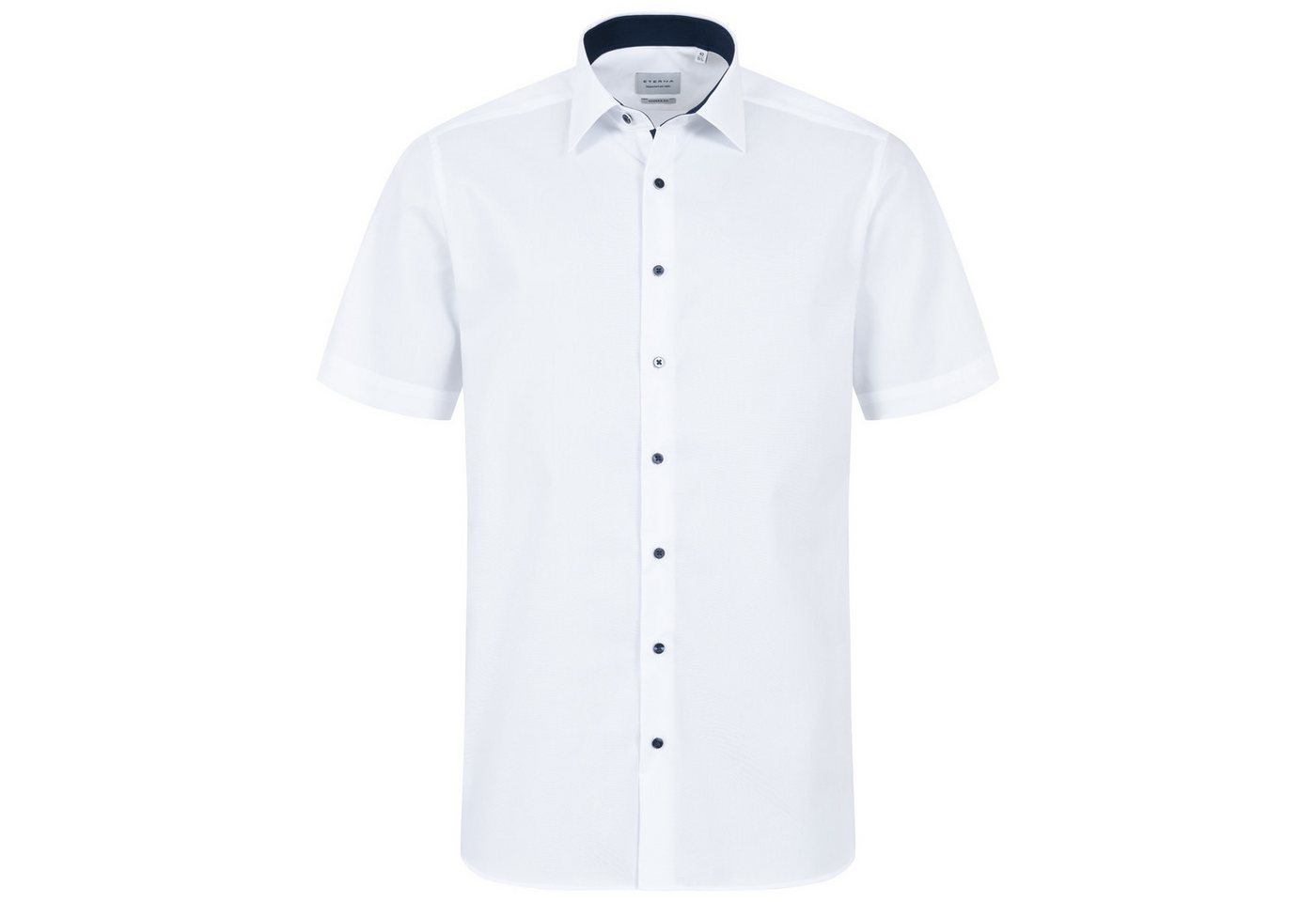 Eterna Kurzarmhemd Modern Fit, 100 % Baumwolle Bügelfrei