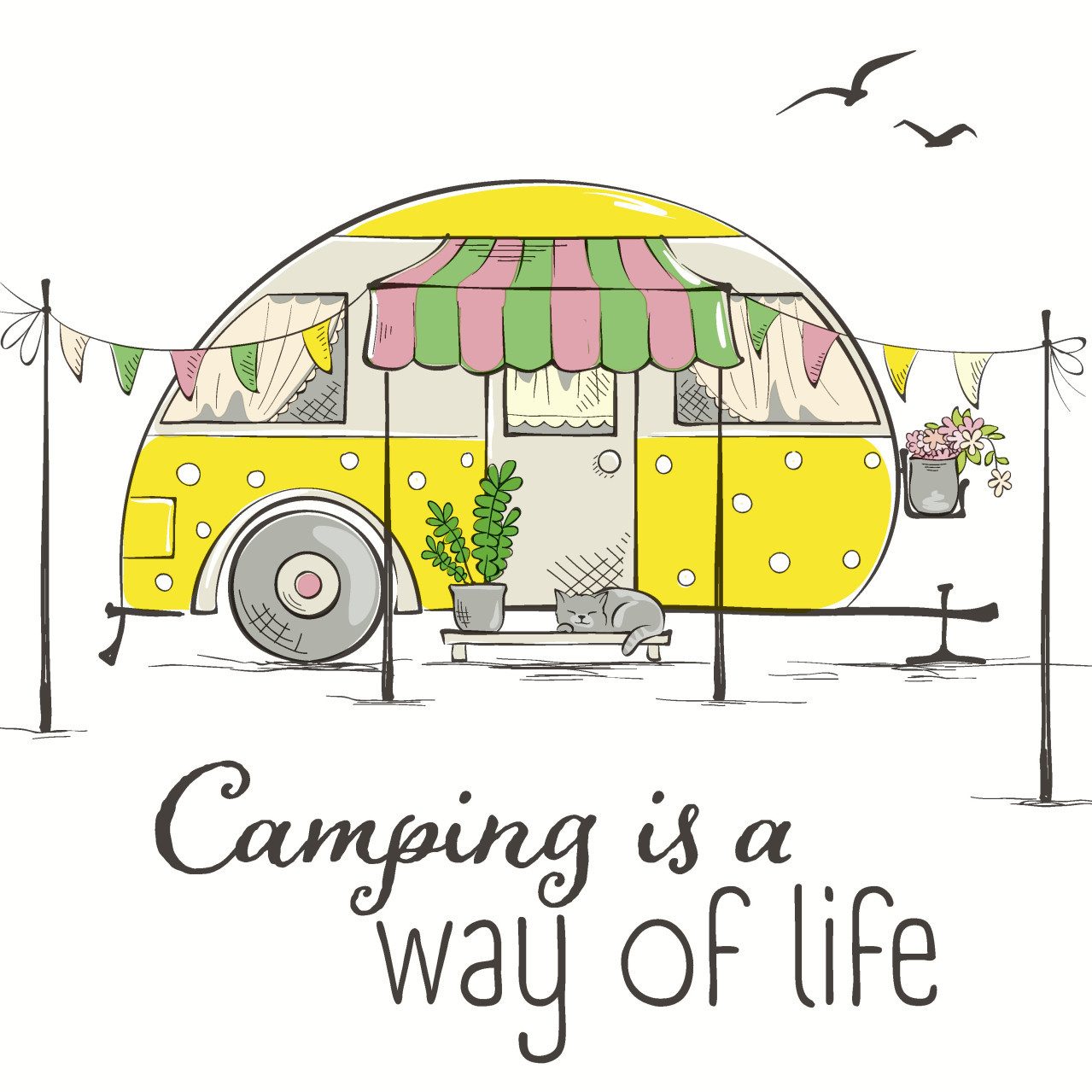 Duni Papierserviette Duni Servietten Camp Life 33 x 33 cm - 20er Pack