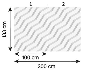 A.S. Création Fototapete A.S. Création XXL 5 Fototapete, Geometrie, 4m x 2,67m