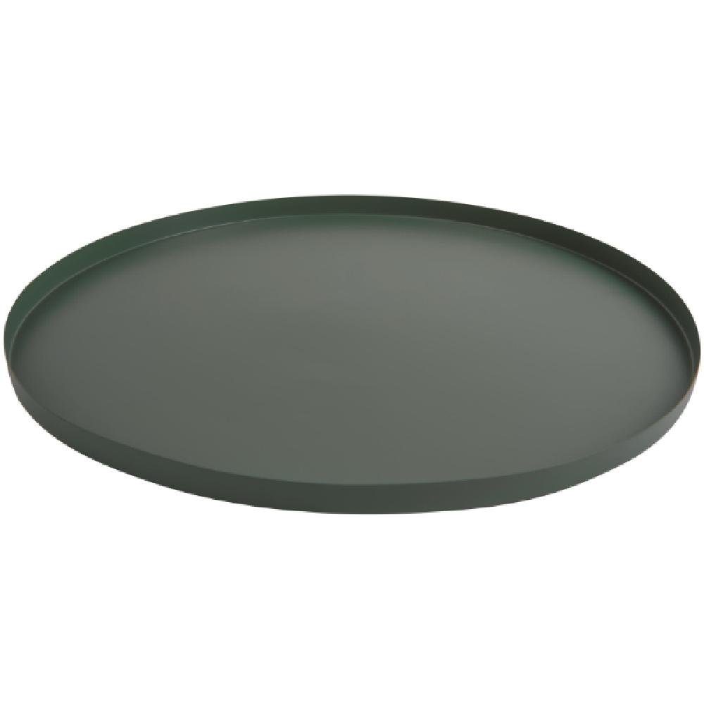 Present Time Tablett Tablett Round Iron Jungle Green